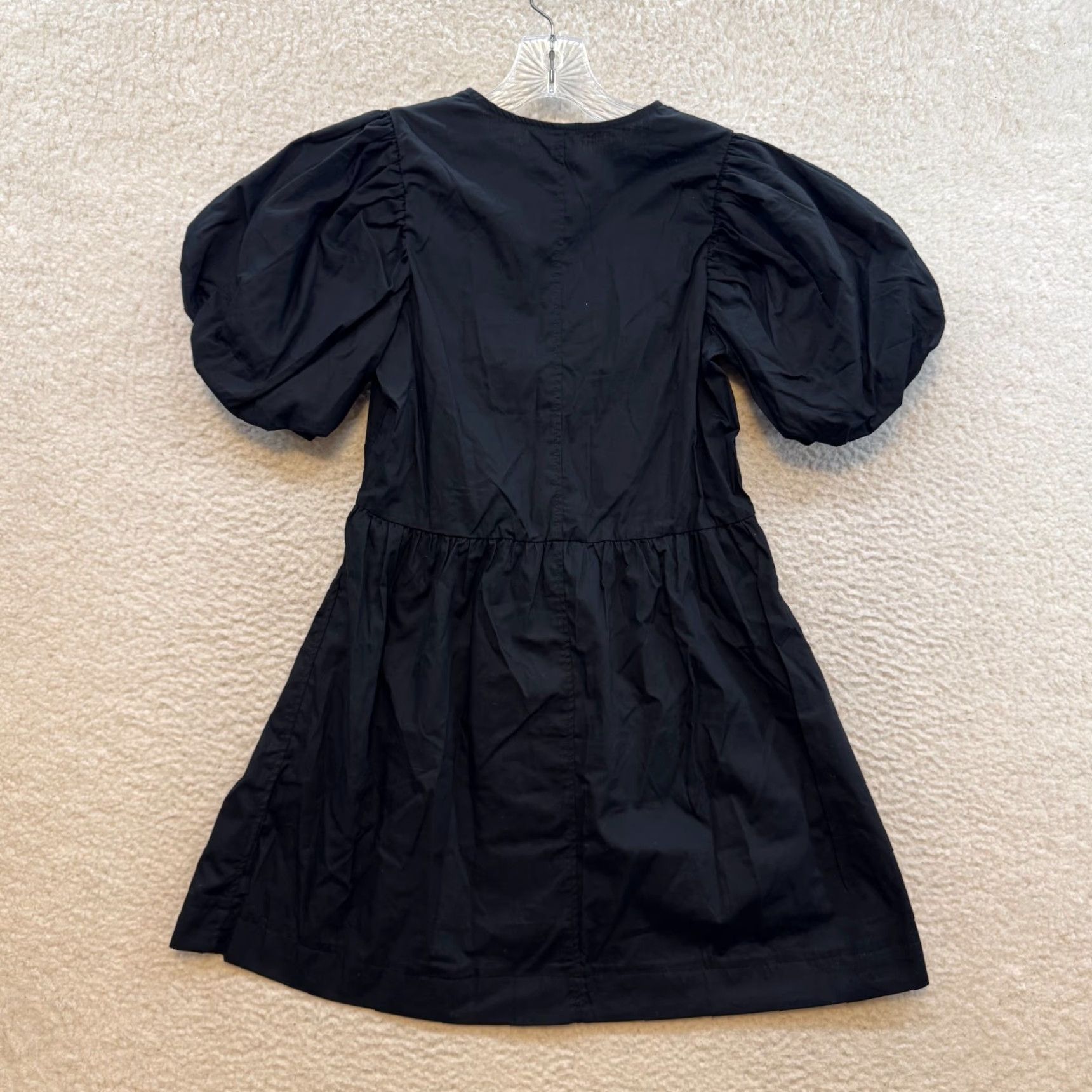 H&M VINTAGE NEW NWT H&M Black Puff Sleeve Mini Dress XS Size XS / US 0-2 / IT 36-38 - 2 Thumbnail