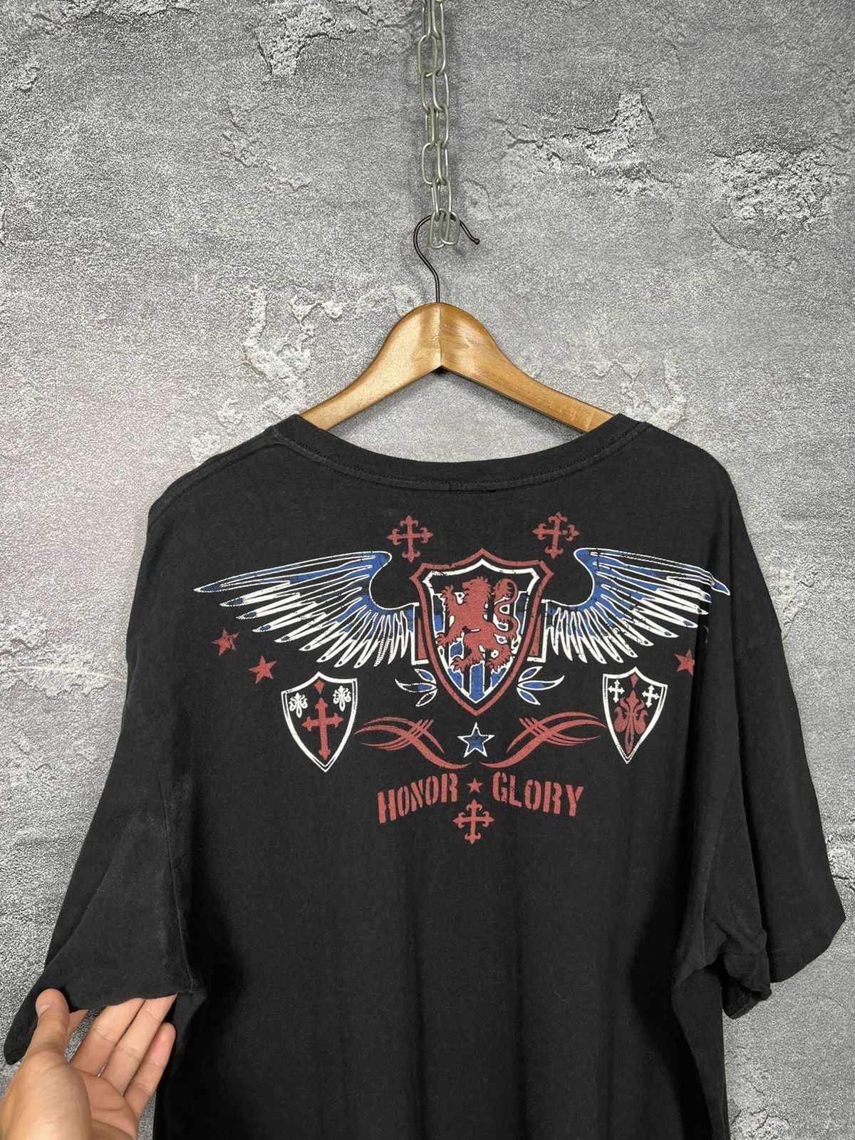 Affliction Affliction Brand 3Xl Xtreme Couture Honor Glory Y2K T-shirt Size US XXL / EU 58 / 5 - 7 Thumbnail