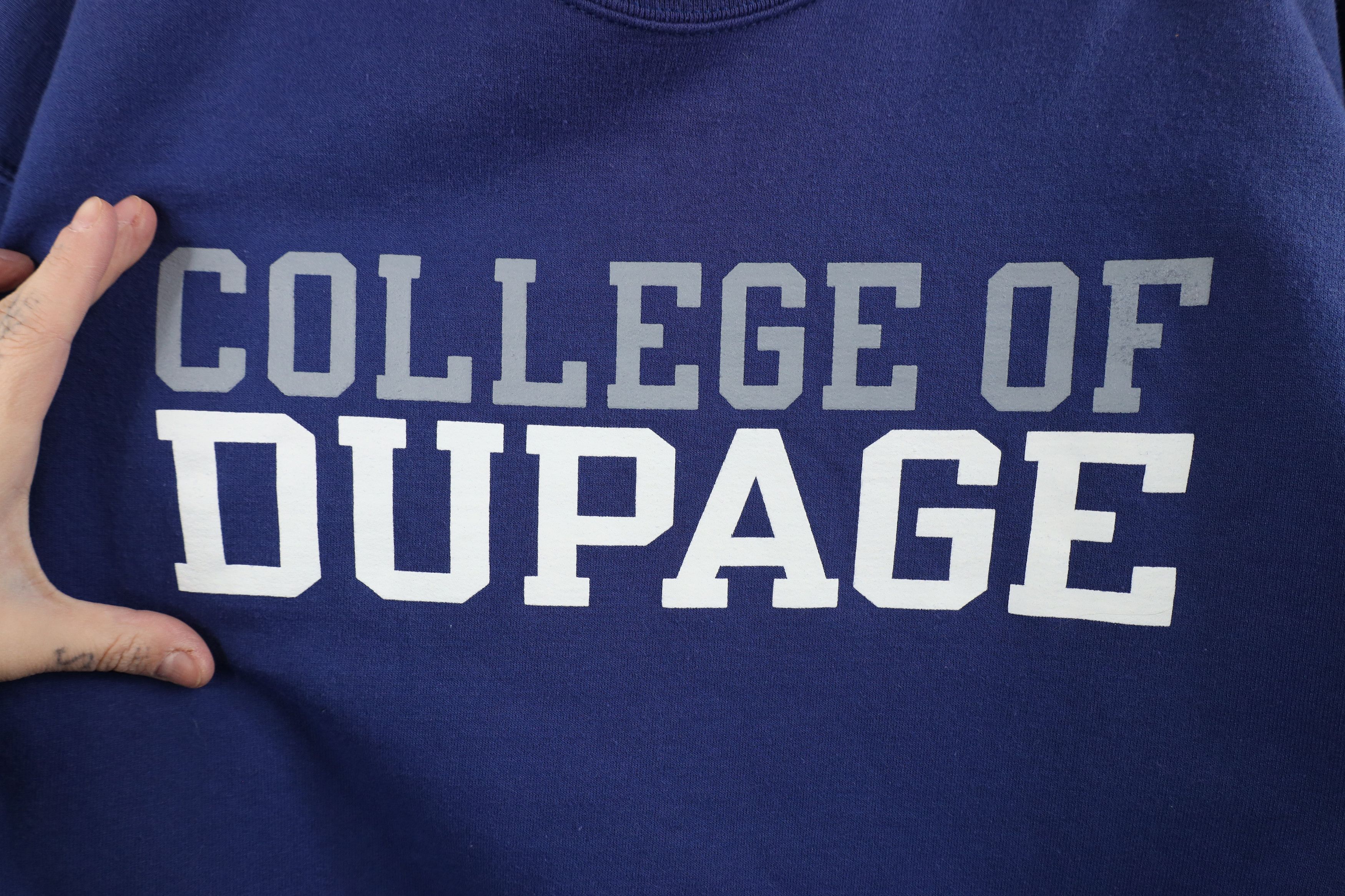 Champion × Vintage Vintage Champion College of Dupage Crewneck Sweatshirt Blue Size US L / EU 52-54 / 3 - 5 Thumbnail