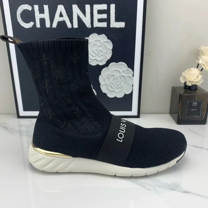 Louis Vuitton Louis Vuitton Black Knitted Ankle Boots -2508 Size US 6.5 / EU 39-40 - 8 Thumbnail