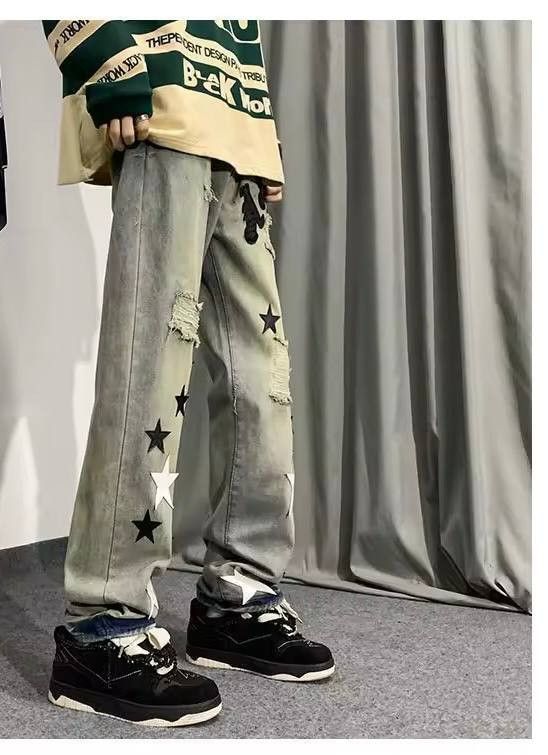 Japanese Brand × Vintage star design jeans Size US 36 / EU 52 - 3 Thumbnail