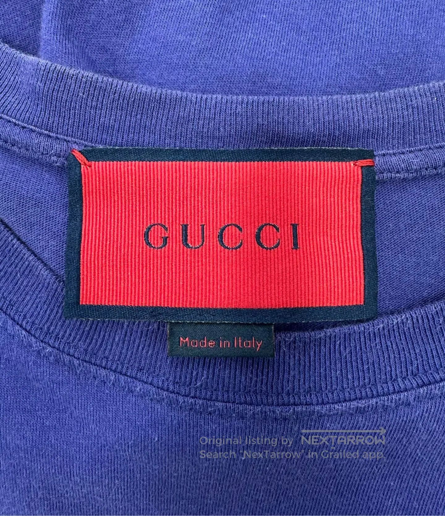 Gucci Guicci Blue double G star print logo short-sleeve shirt| Size US XS / EU 42 / 0 - 3 Thumbnail