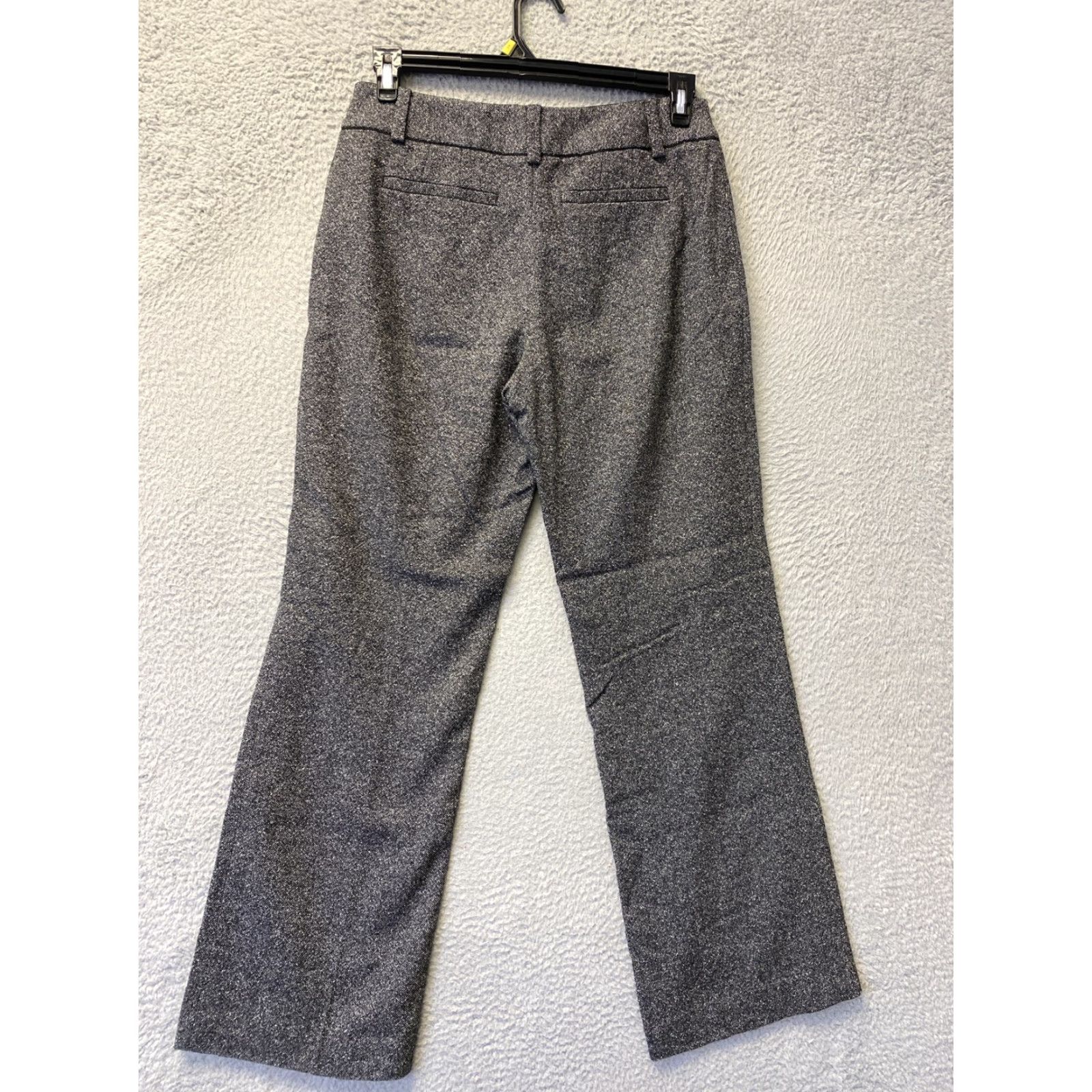 Ann Taylor Ann Taylor Dress Pants Women 6 Gray Mid Rise Bootcut Flat Front Zip Inseam 32 Regular Size 28" / US 6 / IT 42 - 7 Thumbnail