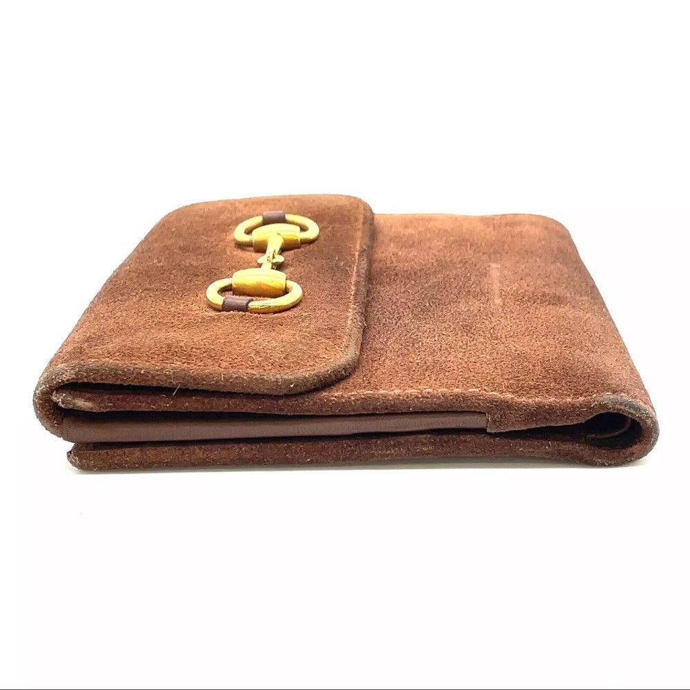 Gucci Authentic Gucci Horsebit Suede Bi-fold Wallet & 6 Key Holde Size ONE SIZE - 8 Thumbnail
