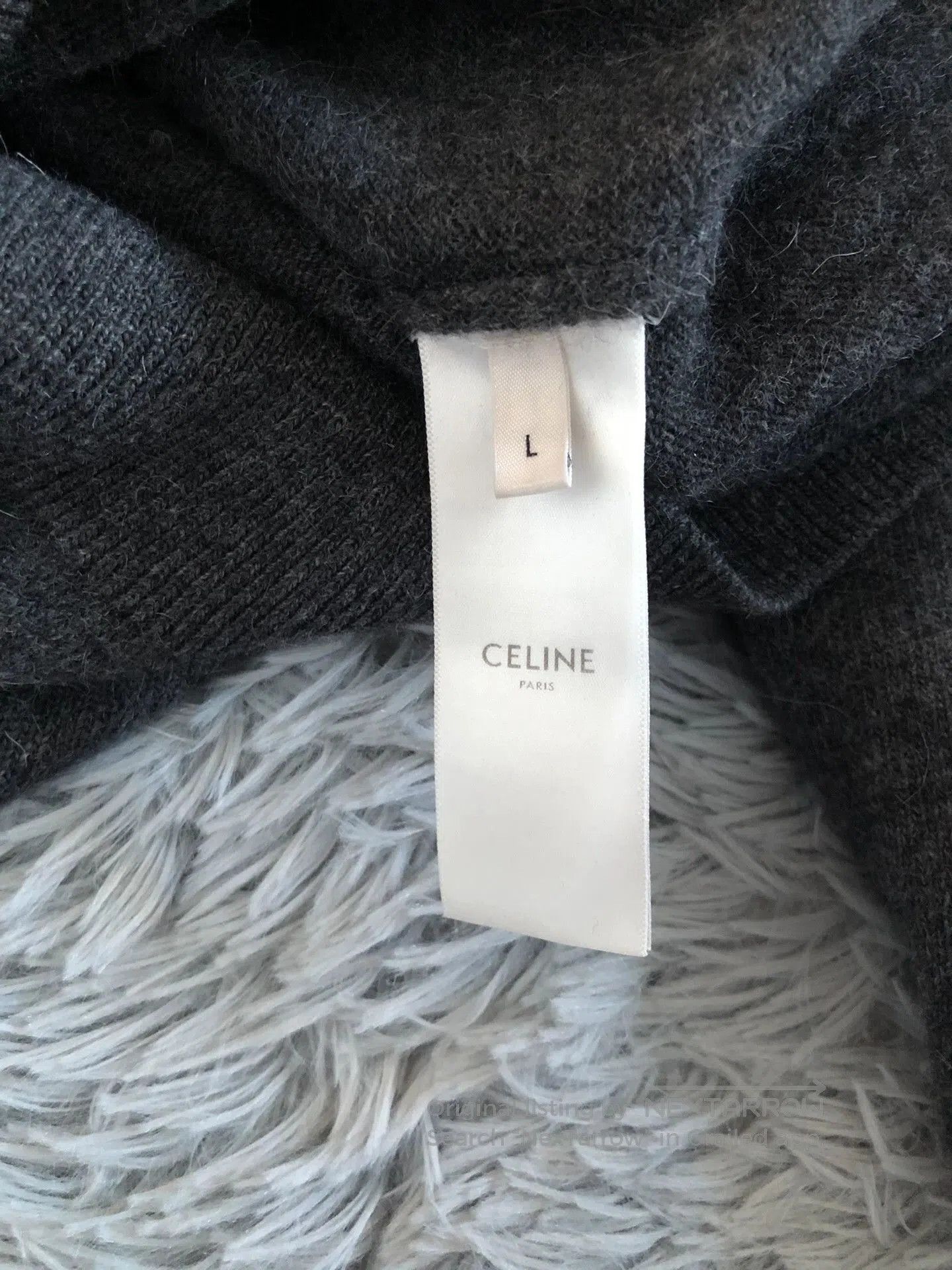 Celine Celine Ruffled Collar Turtleneck Sweater. Size L / US 10 / IT 46 - 4 Thumbnail