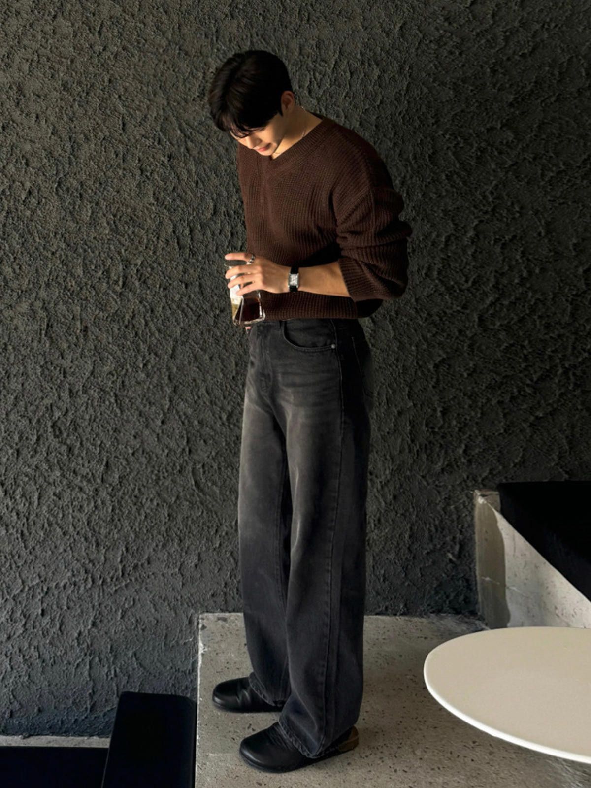 Jean × Vintage Stylish High-Waisted Black Denim Jeans Size US 32 / EU 48 - 5 Thumbnail