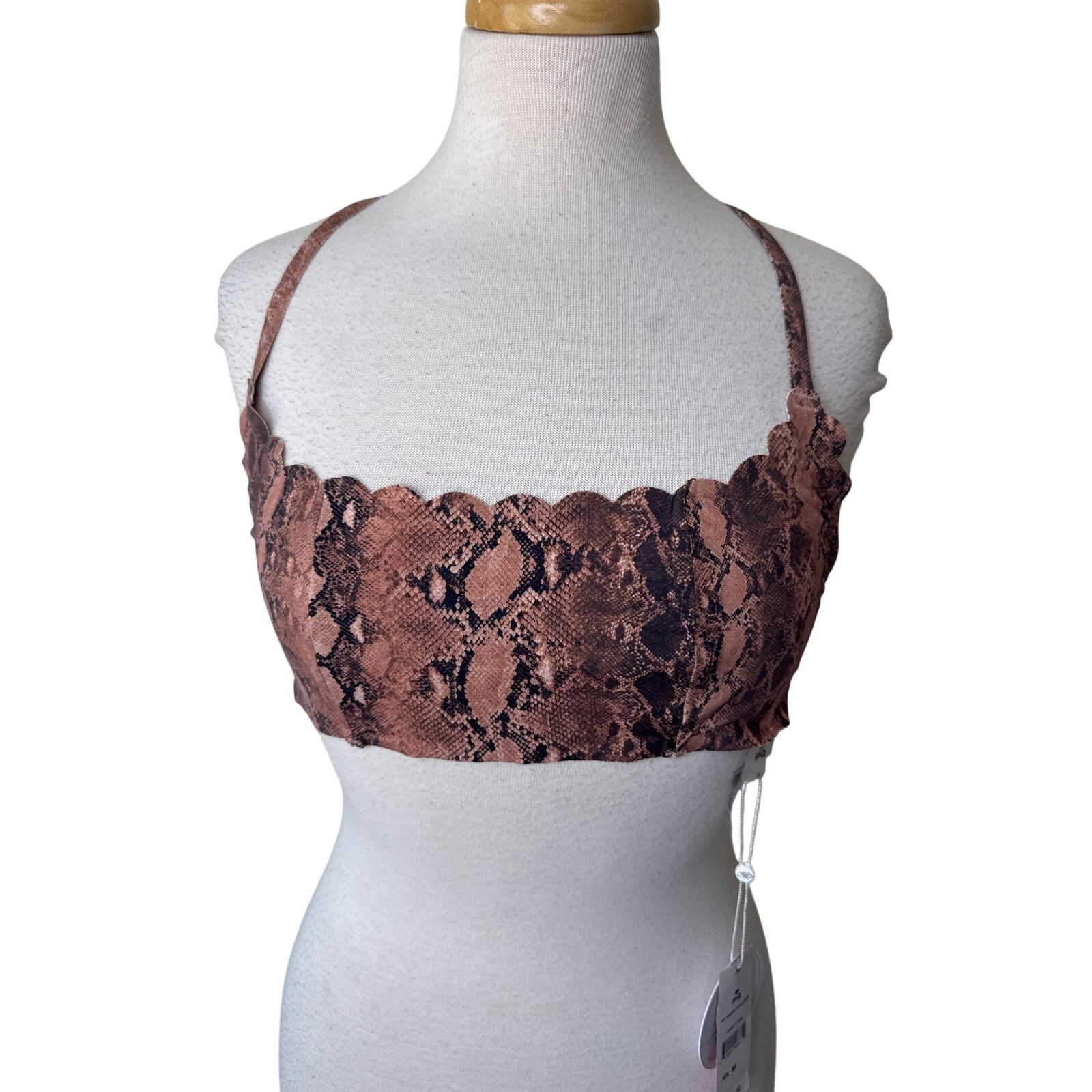 Other PQ Swim Kaa Reversible Seamless Wave Bikini Top Size D NWT Size ONE SIZE - 1 Thumbnail