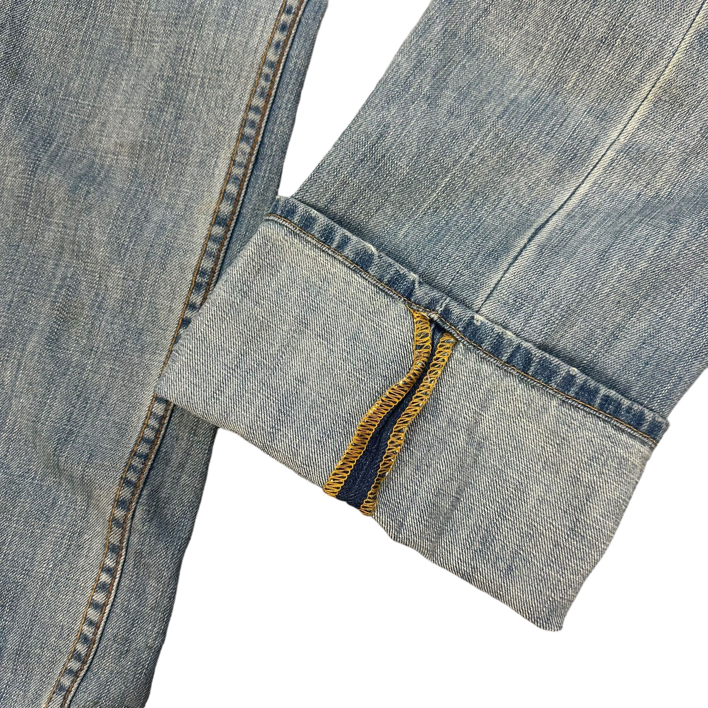 Quiksilver QUIKJEAN STRAIGHT FIT DISTRESS DENIM PANT #8862-032 Size US 34 / EU 50 - 6 Thumbnail