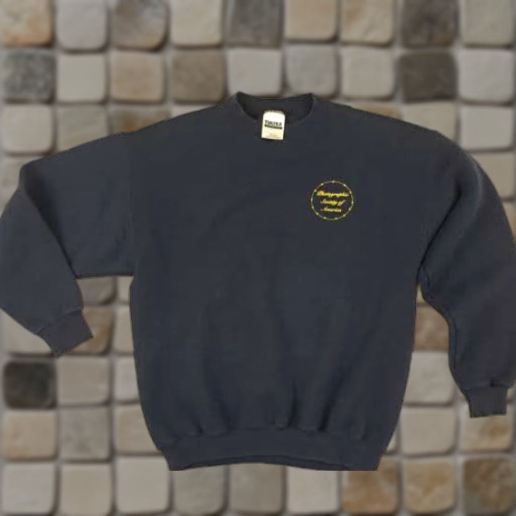 Tultex VINTAGE Photographic Society of America Embroidered Sweatshirt Tultex USA Blue Crew Neck Long Sleeve M Unisex Adults Sweatshirt Size US M / EU 48-50 / 2 - 1 Thumbnail