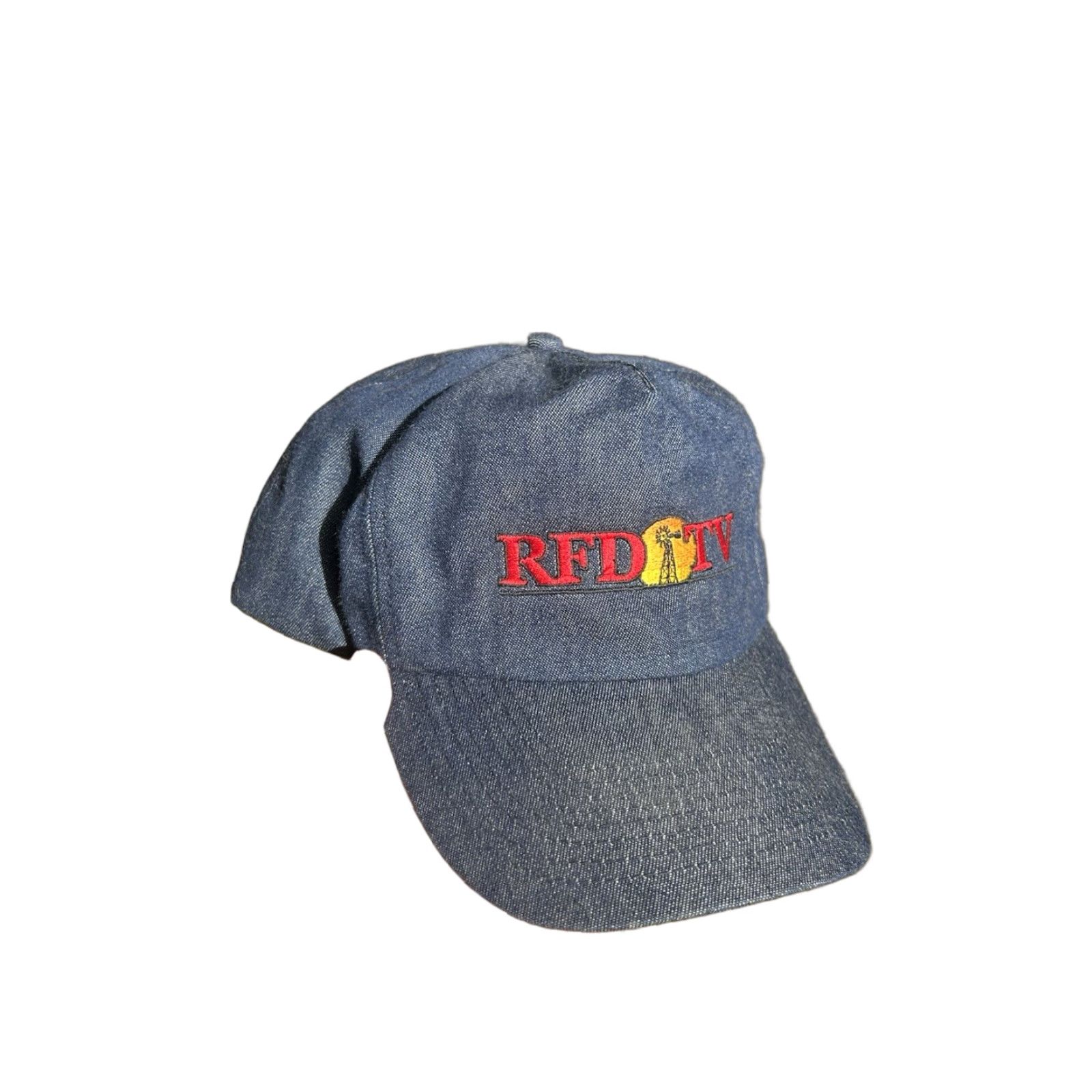 Denime VINTAGE SnapBack Hat Cap RFD TV denim Nebraska adjustable blue Mens Cap Size ONE SIZE - 1 Thumbnail
