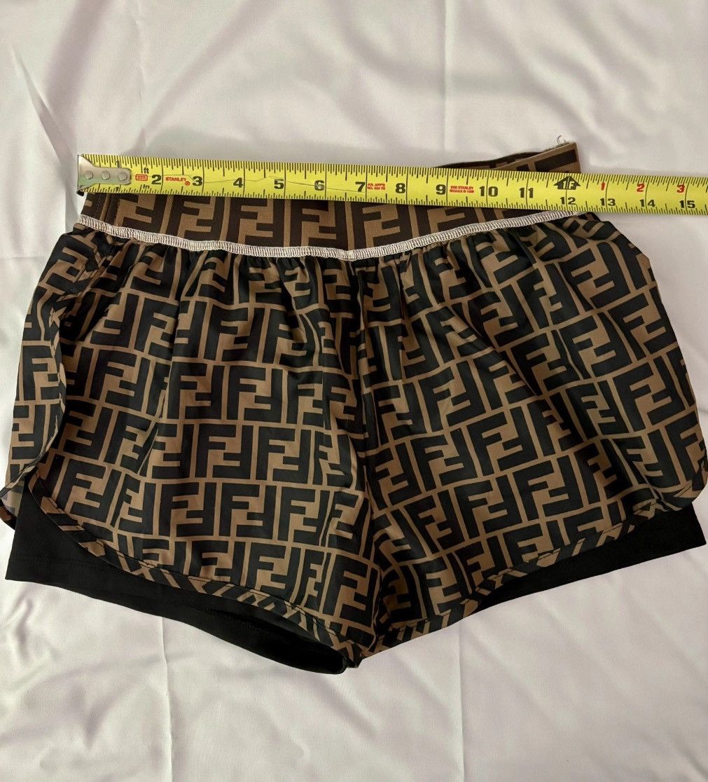 Fendi Fendi Zucca FF Monogram Athletic/Beach Tights Shorts Size 28" / US 6 / IT 42 - 8 Thumbnail