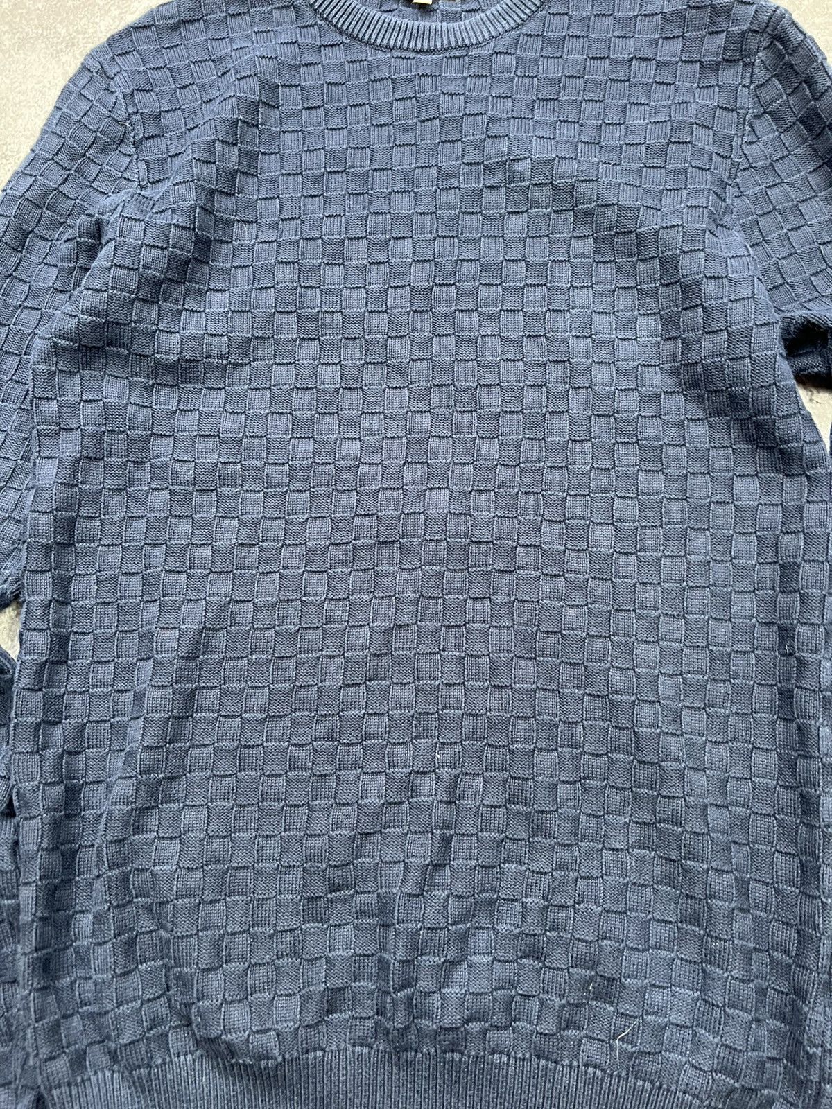 Reiss Reiss Plaid Mens Classic Sweater Blue Size US S / EU 44-46 / 1 - 2 Thumbnail