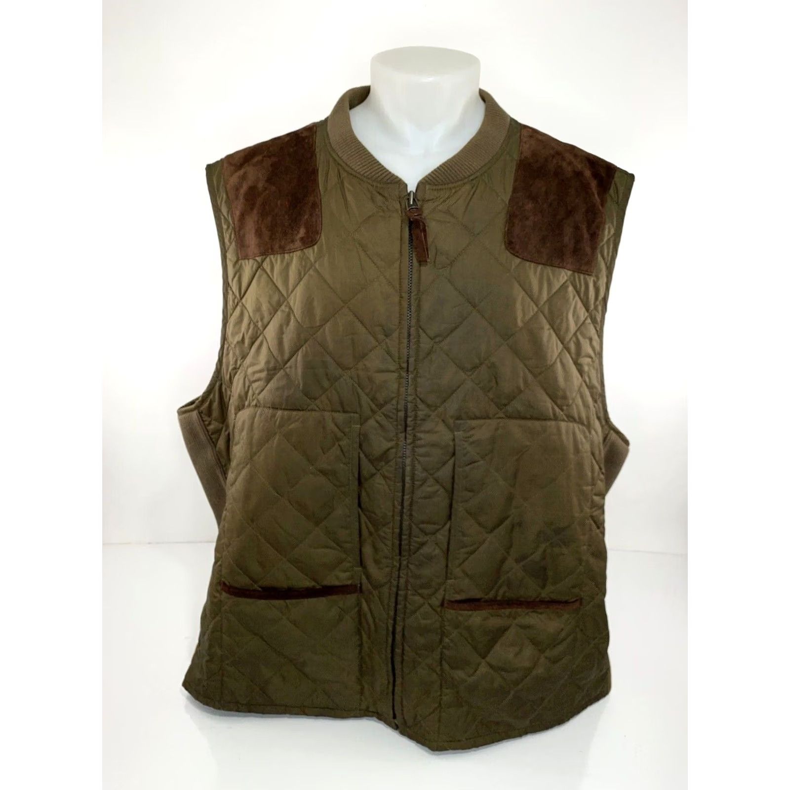 Polo Ralph Lauren Polo Ralph Lauren Quilted Vest SHOuLDER PATCH 4XL Ranch Field Hunting Brown Green Mens Versatile Quilted Vest Size US XXL / EU 58 / 5 - 2 Thumbnail