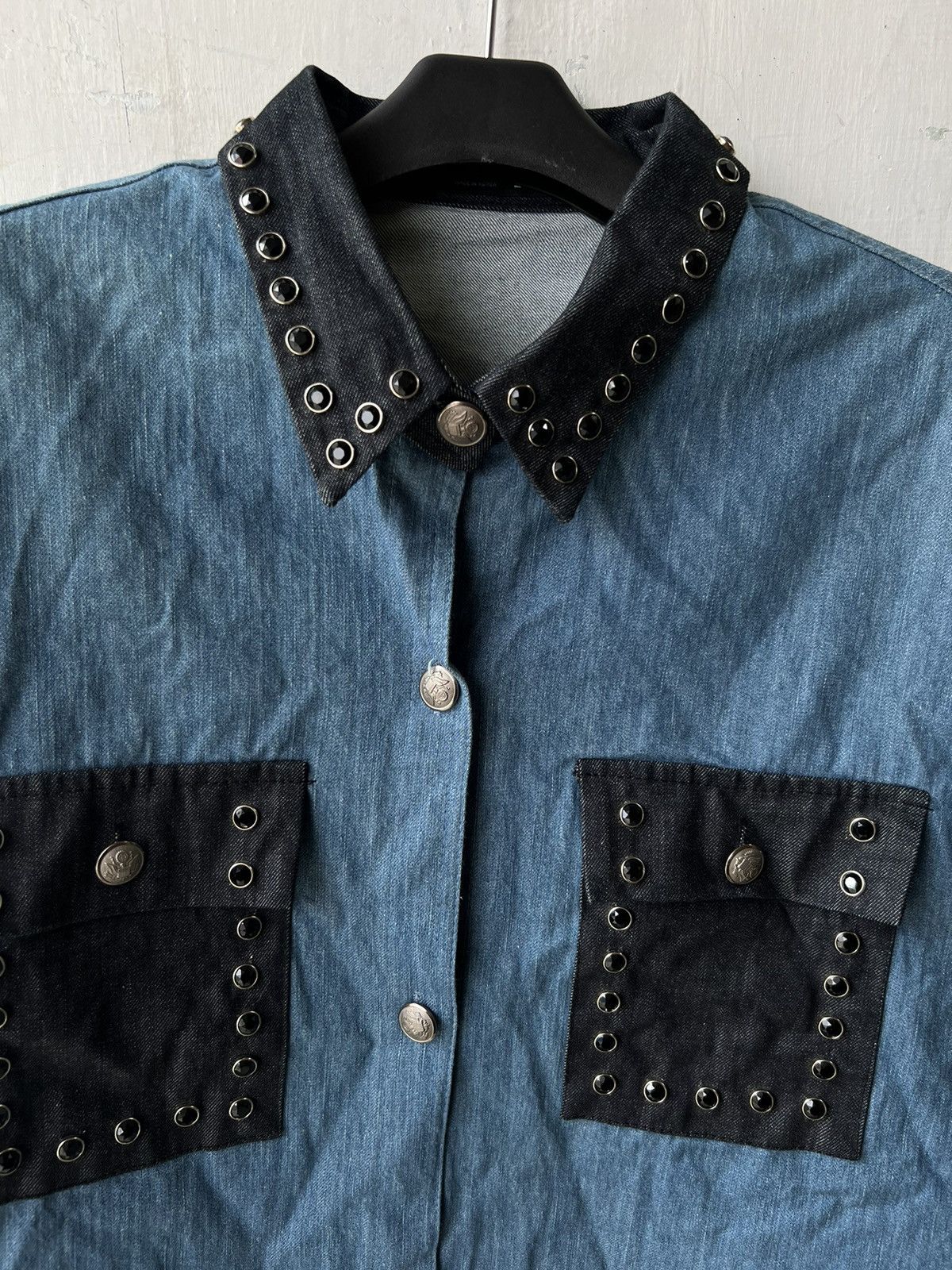 20471120 × Japanese Brand Studded Denim Shirt Bec Size US M / EU 48-50 / 2 - 3 Thumbnail