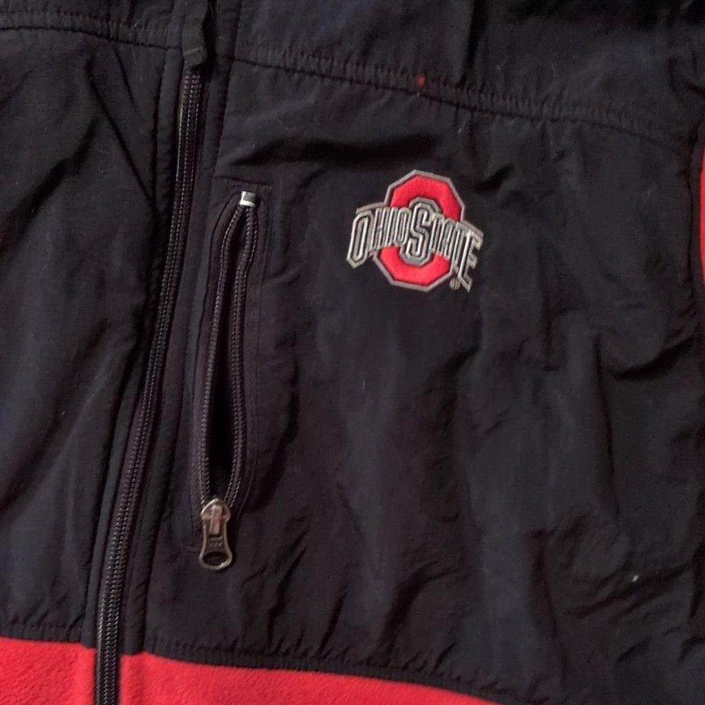 Columbia Columbia X OSU Red Black Fleece Jacket Size Large Size L / US 10 / IT 46 - 3 Thumbnail