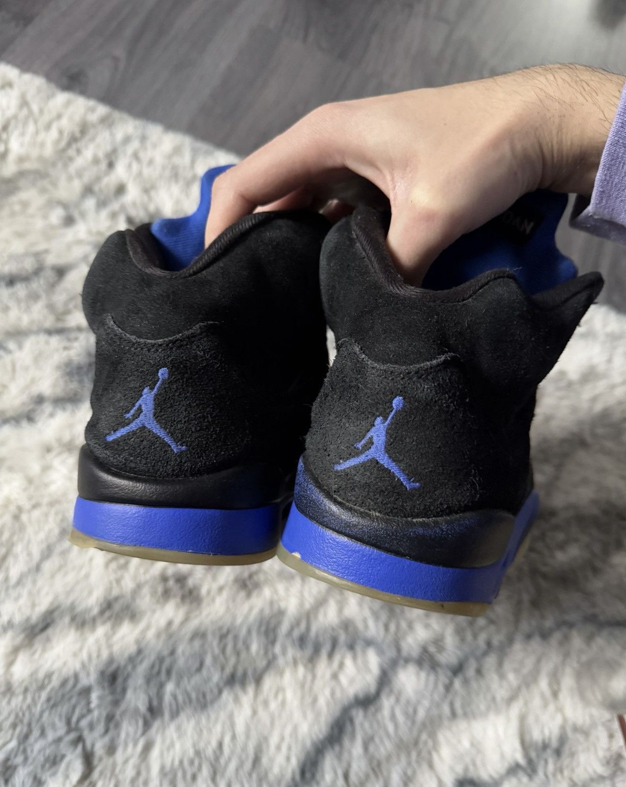 Jordan Brand × Nike Nike Air Jordan 5 Retro Racer Blue Men's Shoes Size US 9 / EU 42 - 4 Thumbnail