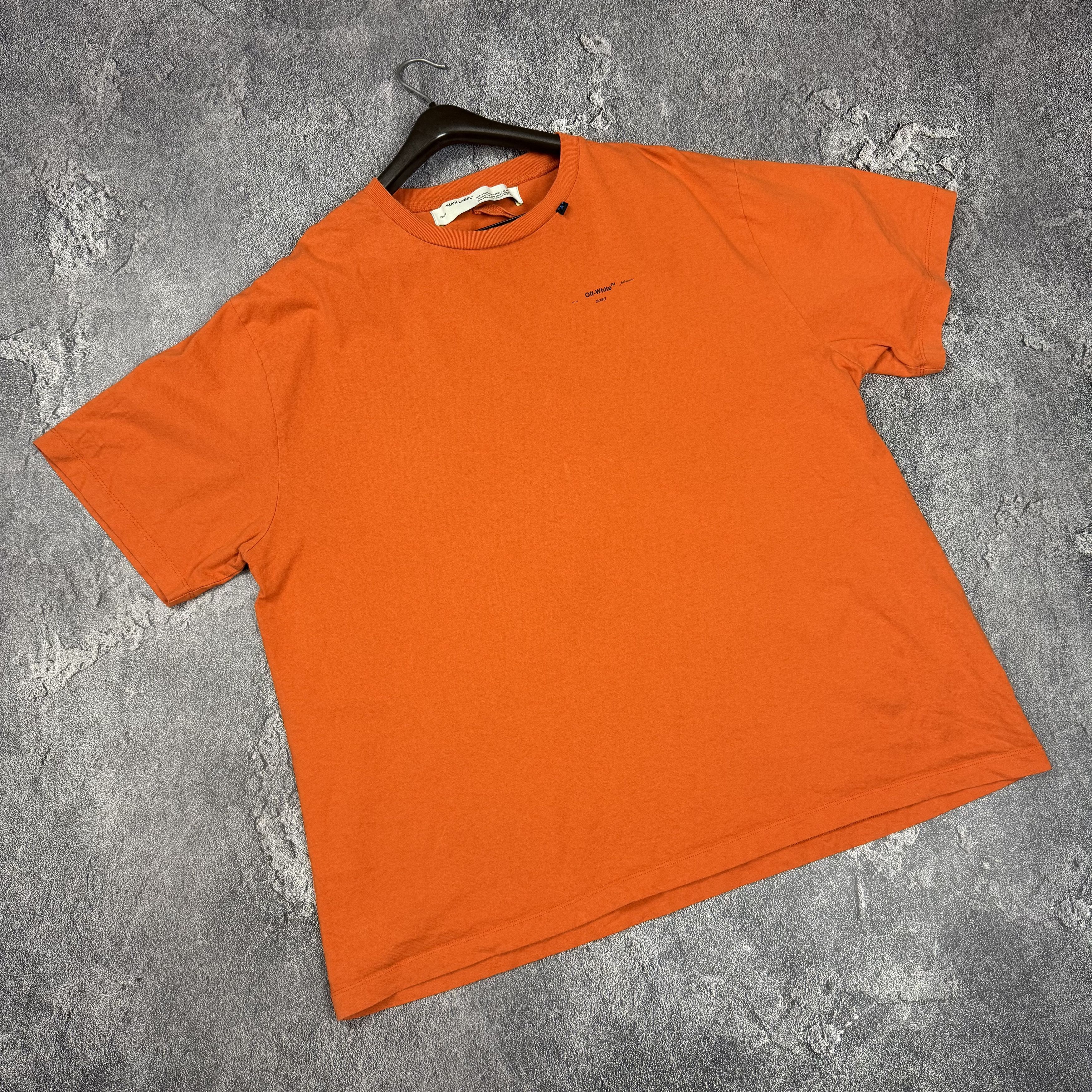 Off-White Off White Orange Embroidered Scribble Arrows Logo T-Shirt Size US L / EU 52-54 / 3 - 5 Thumbnail