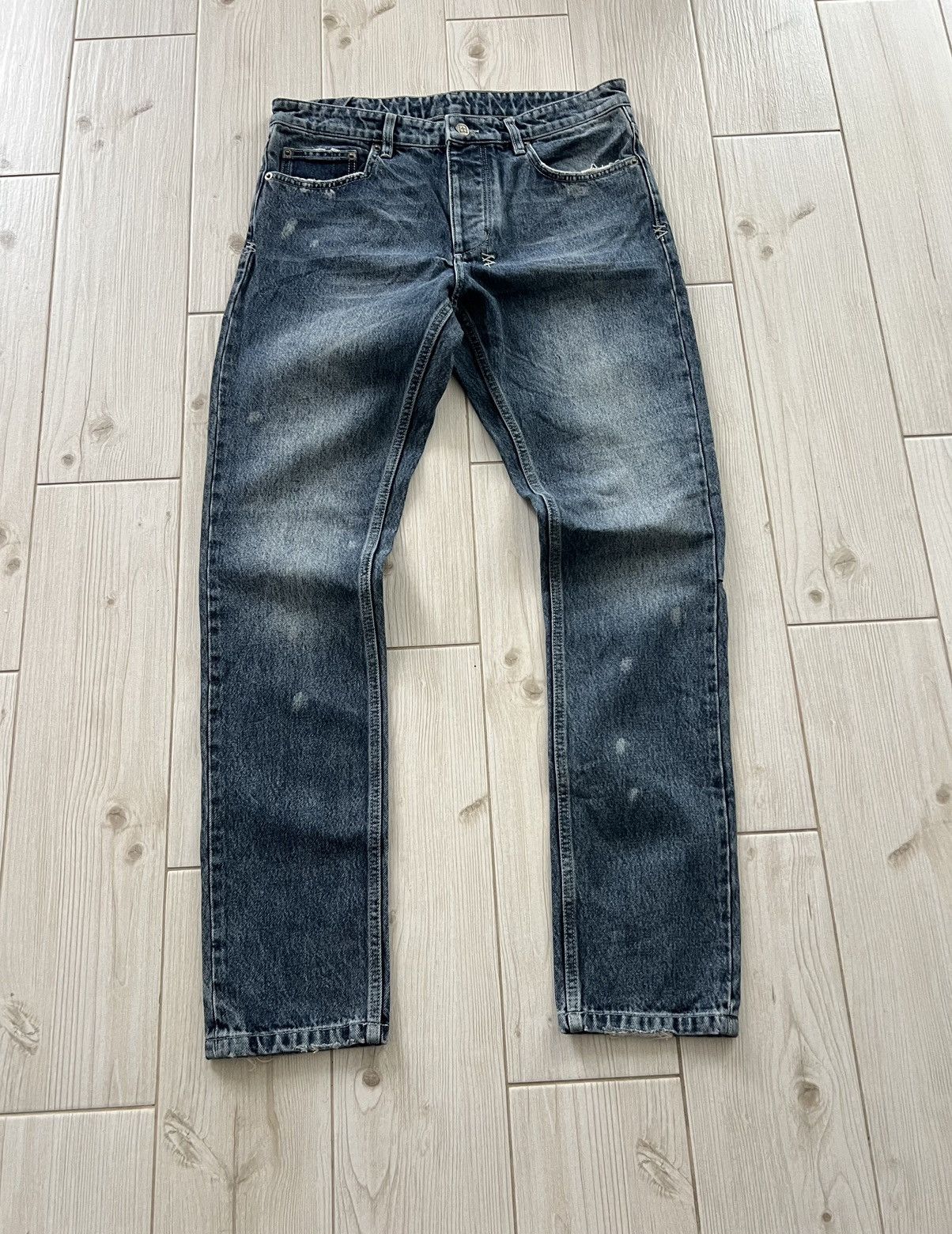 Ksubi KSUBI BLUE FIVE-POCKETS COTTON JEANS SIZE 32 DISTRESSED Size US 32 / EU 48 - 5 Thumbnail