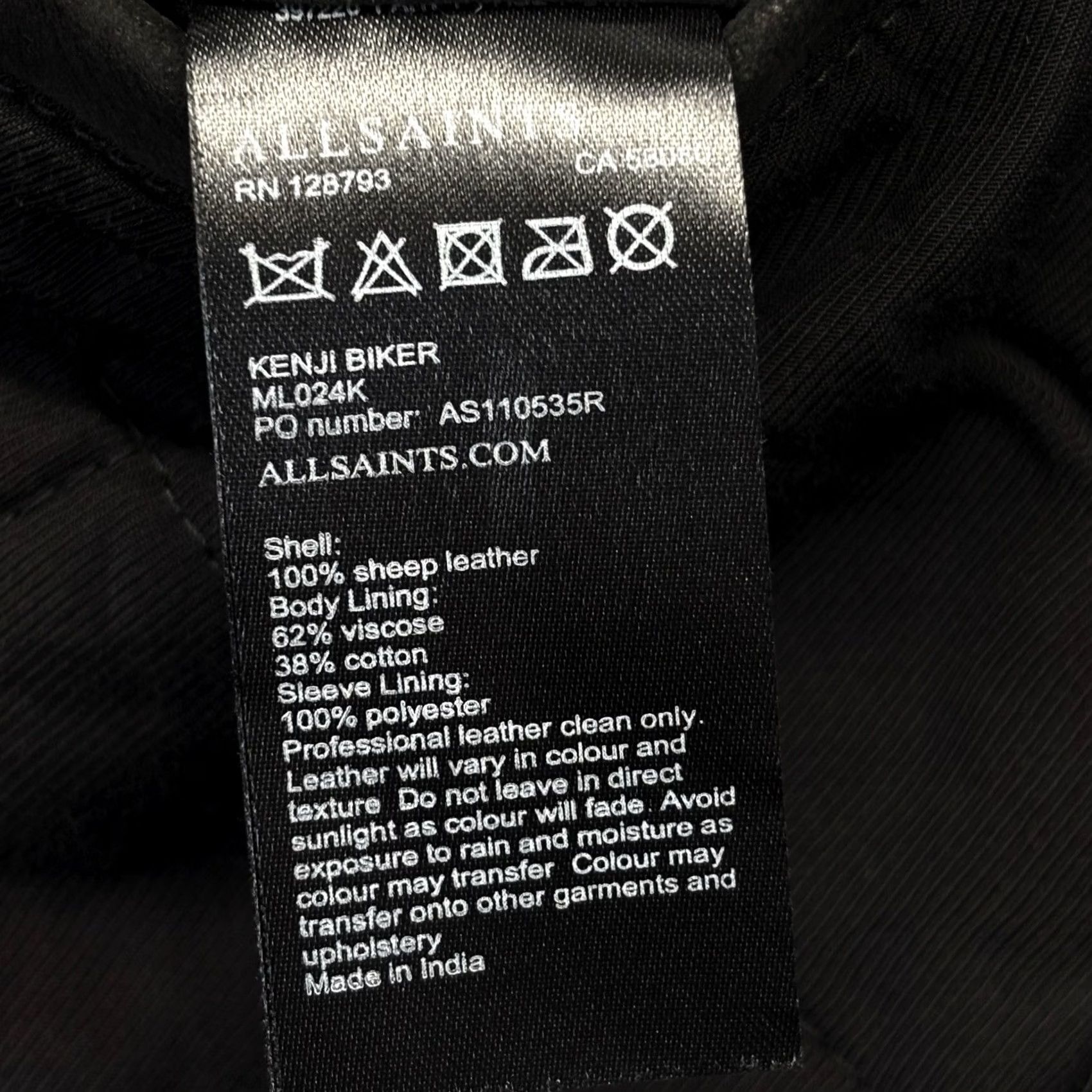 Allsaints Allsaints biker jacket kenji sheep leather Suede large size mens black Vgc Size US L / EU 52-54 / 3 - 8 Thumbnail