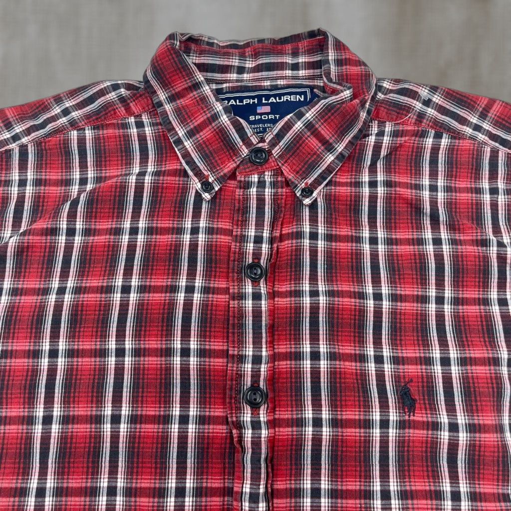 Vintage VINTAGE Polo Sport Men Large Cotton Plaid Button-Up Shirt Casual Spring Summer Fall Winter Mens Size US L / EU 52-54 / 3 - 1 Thumbnail