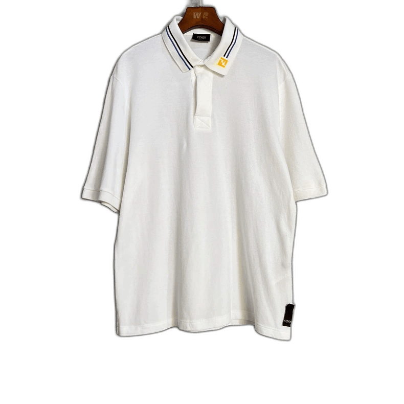 Fendi Fendi White Polo Short Sleeve Shirt Size US S / EU 44-46 / 1 - 1 Thumbnail