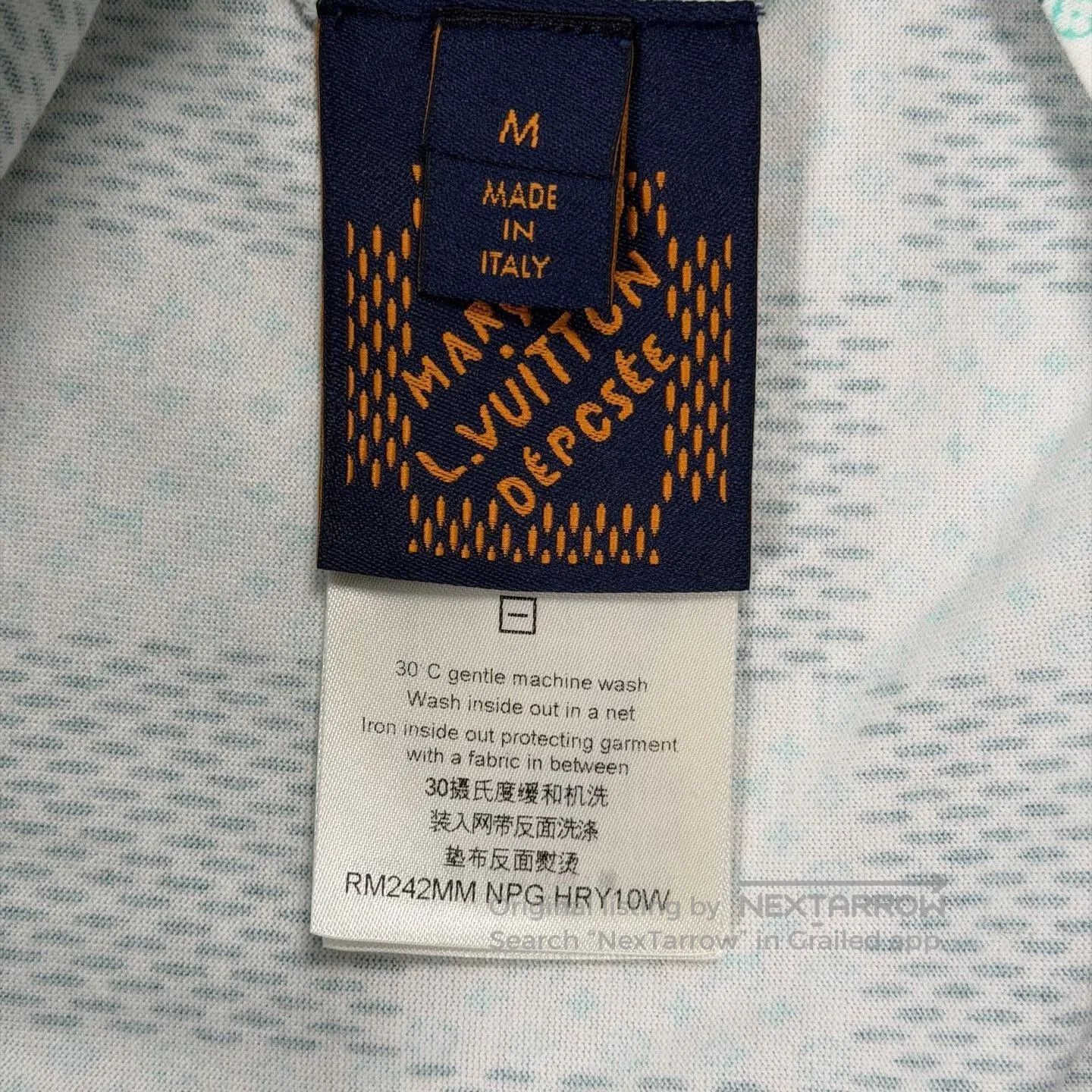 Louis Vuitton LV White Green Checkerboard Print T-shirt. Size US M / EU 48-50 / 2 - 4 Thumbnail
