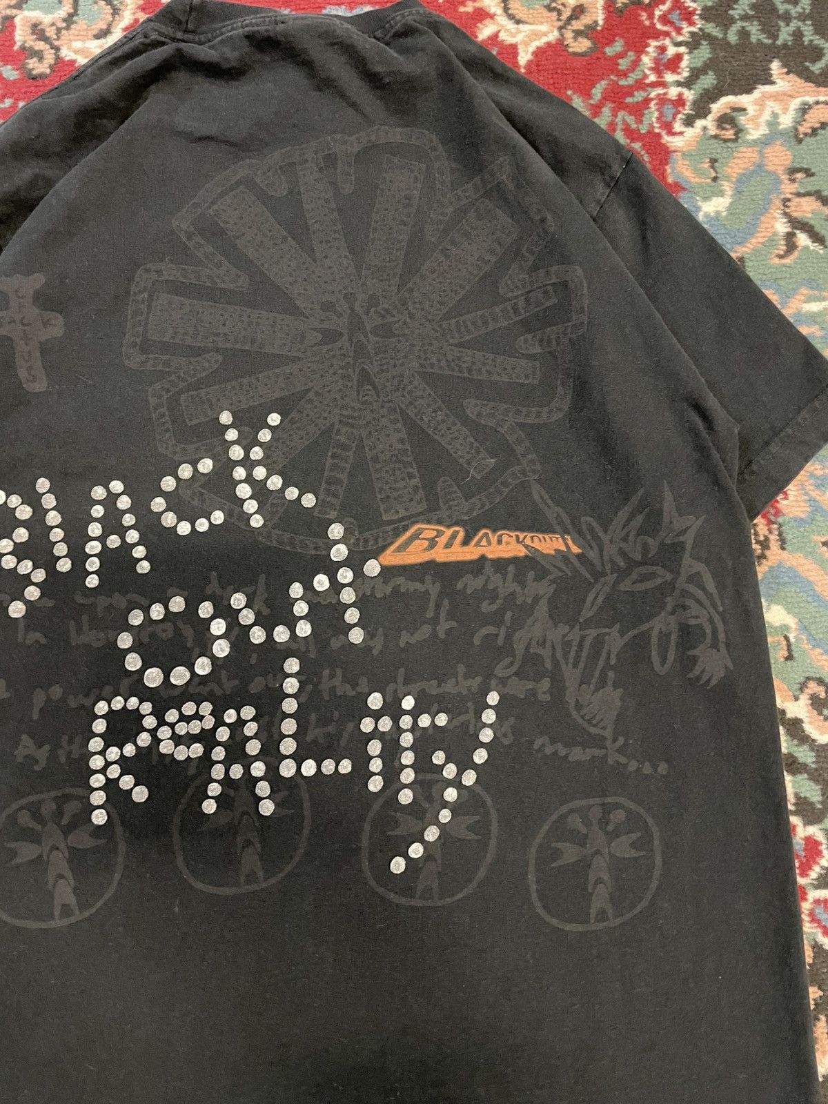Travis Scott Travis Scott Cactus Jack Blackout Reality Tee Size US M / EU 48-50 / 2 - 7 Thumbnail