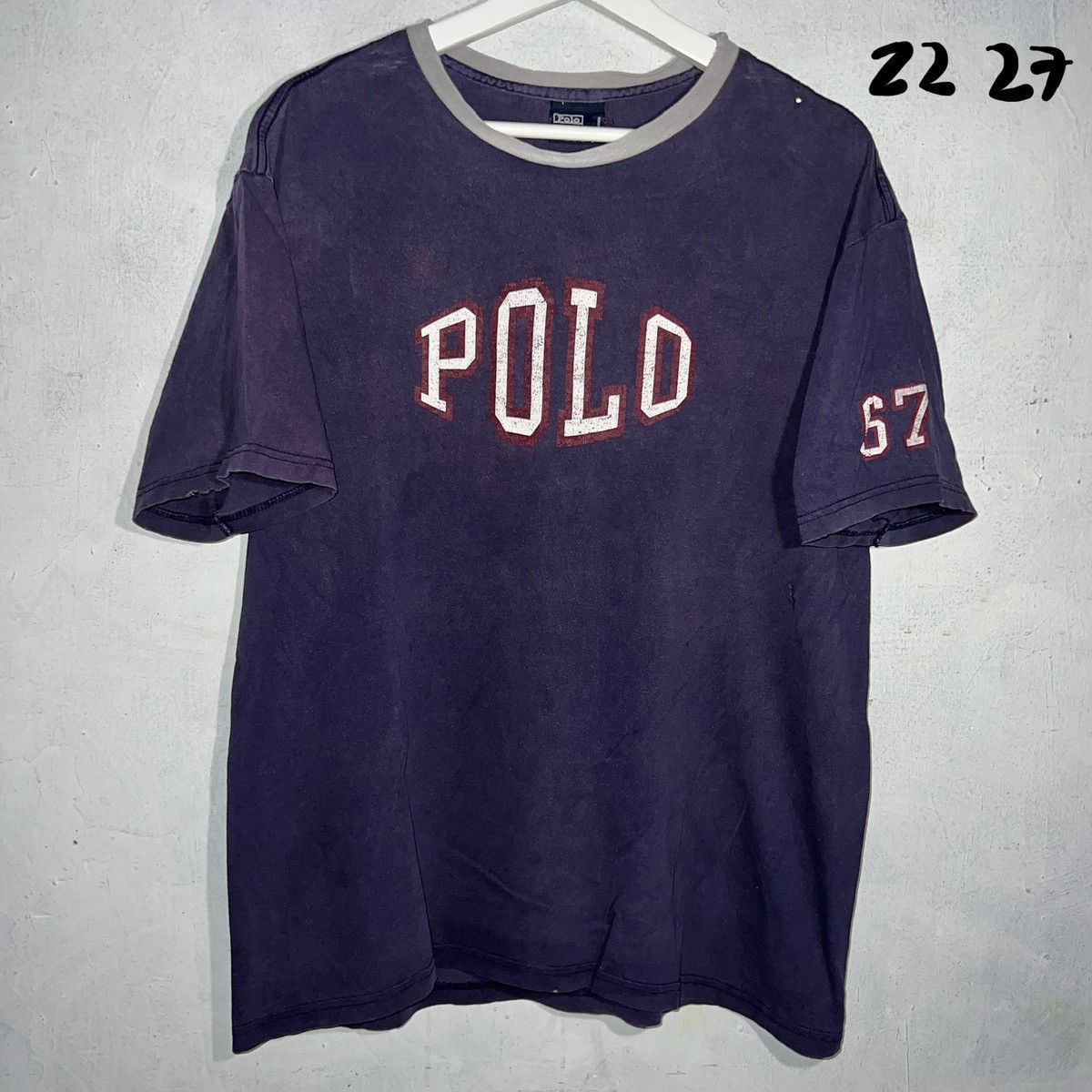 Polo Ralph Lauren × Vintage 90s Vintage Polo Ralph Lauren T-Shirt Medium Oversized Size US XL / EU 56 / 4 - 1 Thumbnail