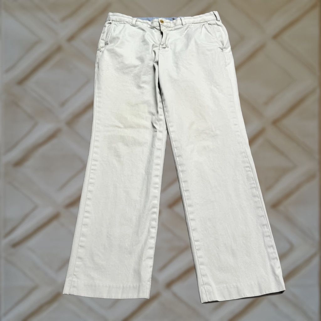 Nordstrom Nordstrom Chino Pants Mens 36x32 Beige 100% Cotton Straight Leg Stretch Casual Workwear Vintage: No Regular Slim Fit Mens Size US 36 / EU 52 - 1 Thumbnail