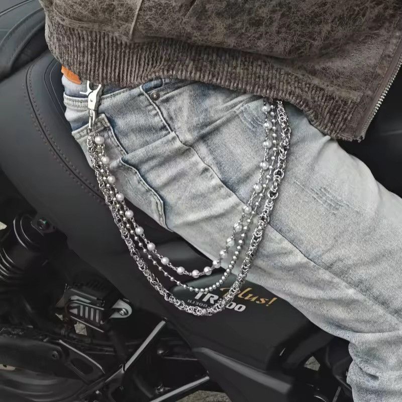 Japanese Brand 2 Layer Natural Echo Pearled Wallet Chain Size ONE SIZE - 3 Thumbnail