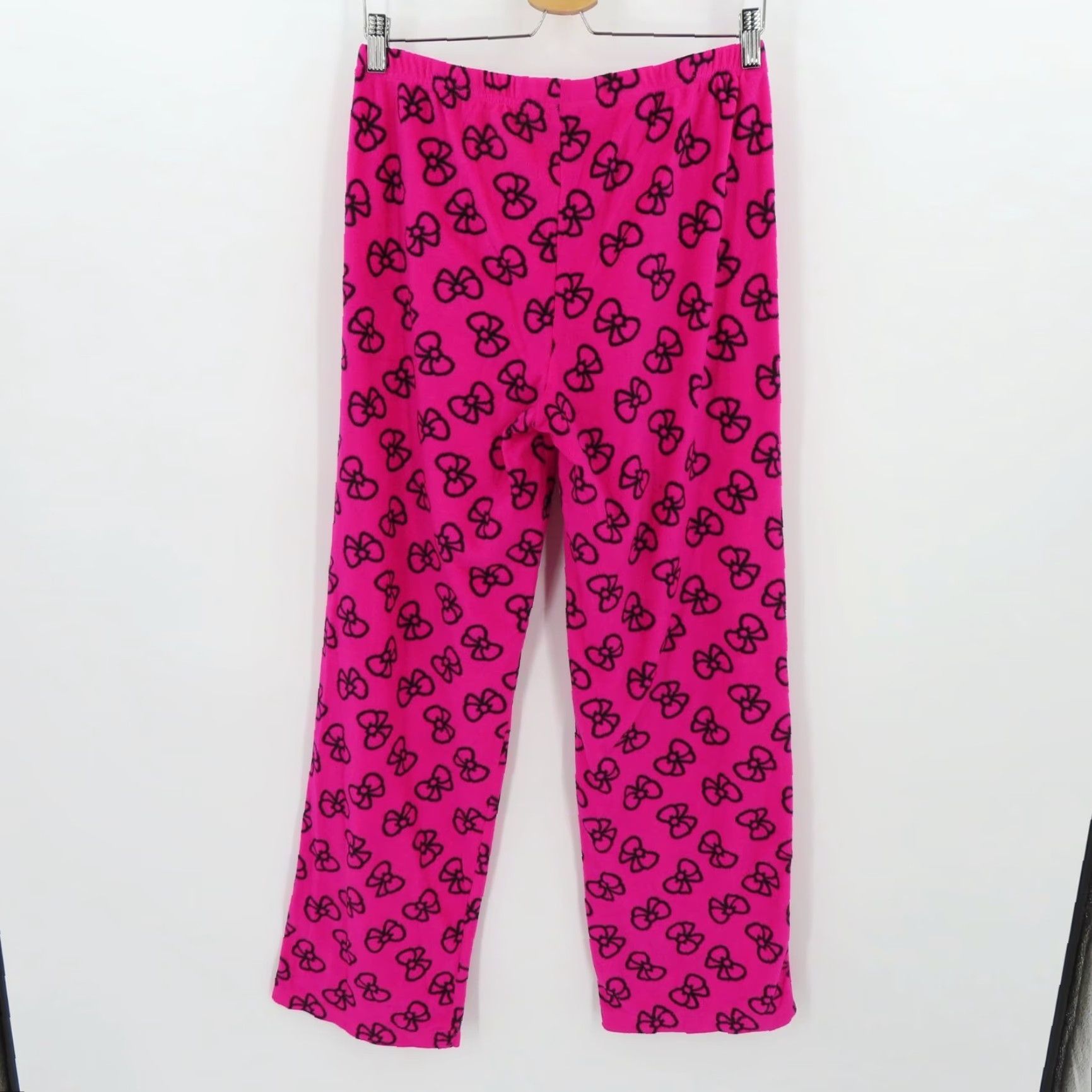 Vintage Sanrio Hello Kitty Pajama Pants Women M Pink Fleece 2015 Size 32" / US 10 / IT 46 - 4 Thumbnail
