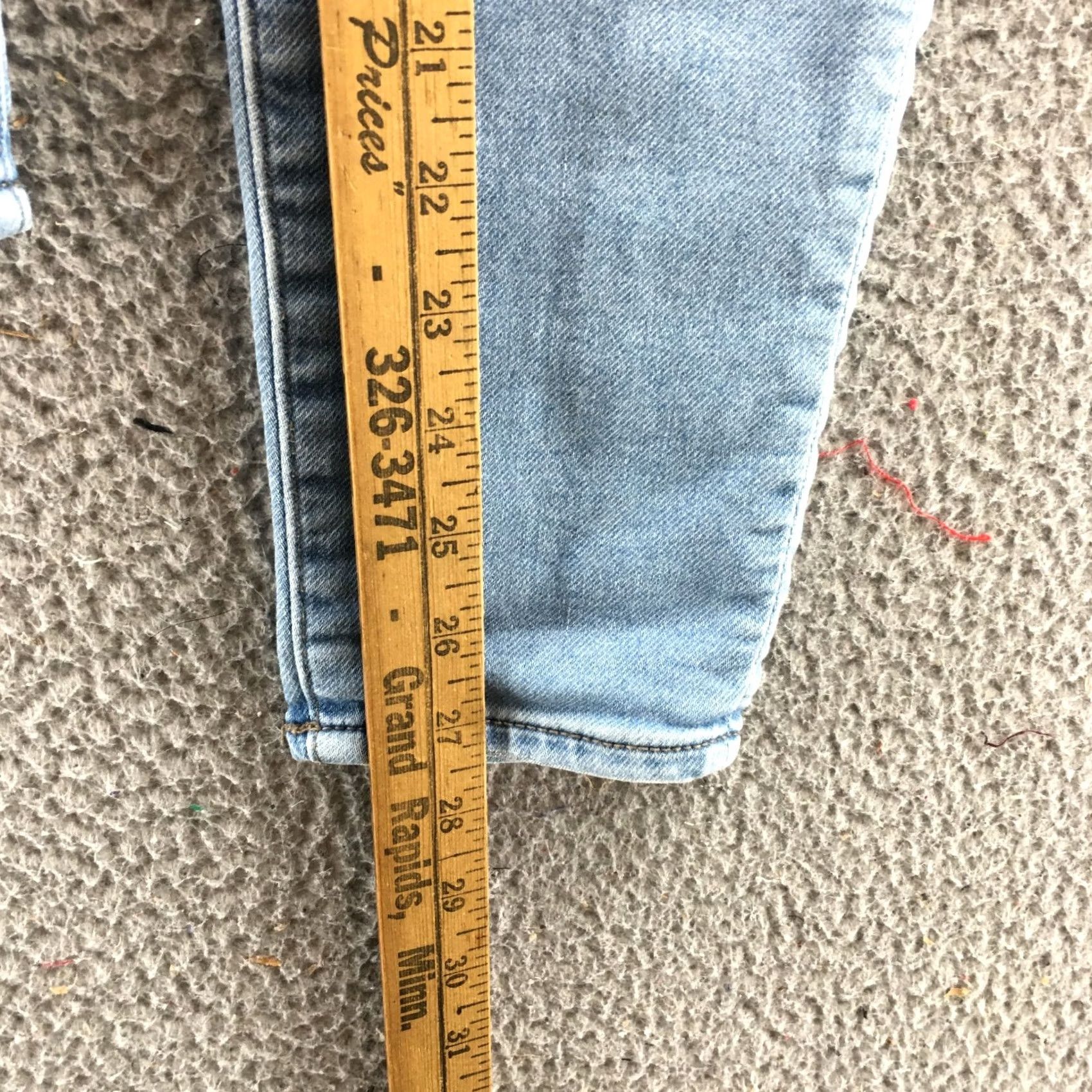 American Eagle Outfitters American Eagle Outfitters Jeans Womens 4 (Actual 30X27) Blue Denim Stretch Zip Fly Skinny 5-Pocket Design Boys? Size 27" / US 4 / IT 40 - 7 Thumbnail