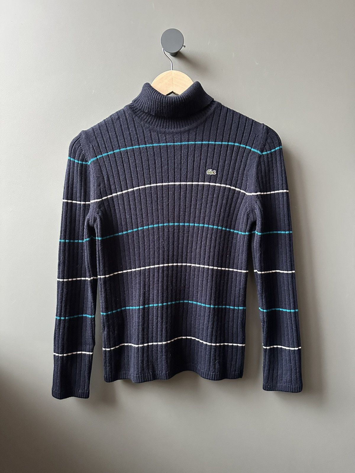 Lacoste Women's Lacoste Striped Wool Sweater Size 40 Size M / US 6-8 / IT 42-44 - 1 Thumbnail