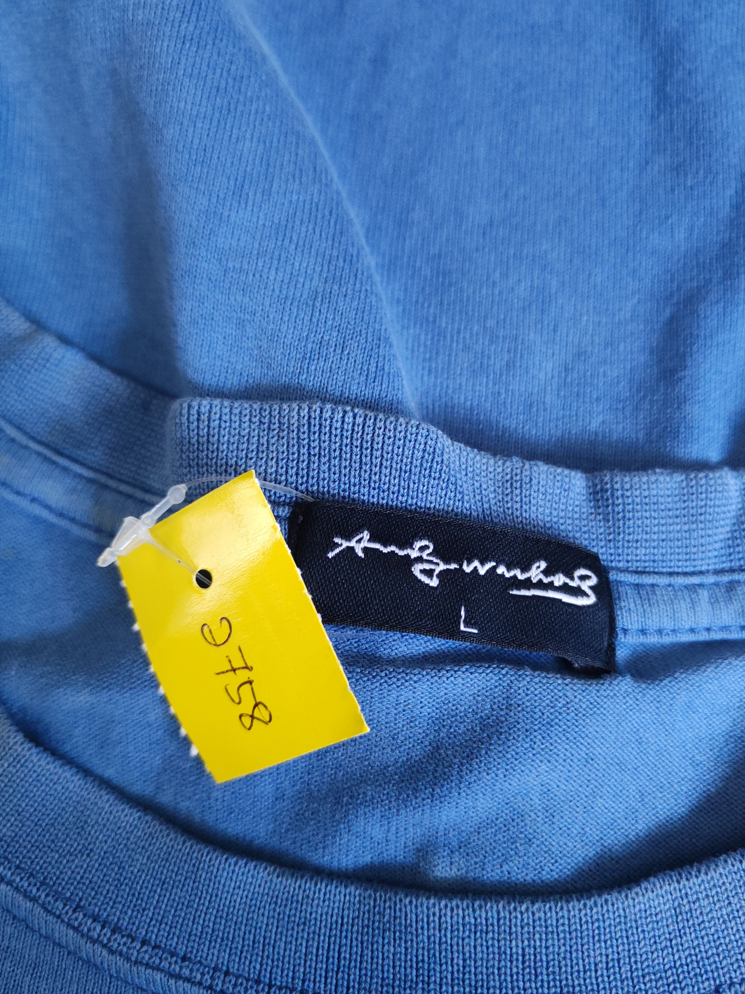 Andy Warhol DL Andy Warhol-Uniqlo Blue Short Sleeve T-shirt #2758 Size US L / EU 52-54 / 3 - 15 Thumbnail