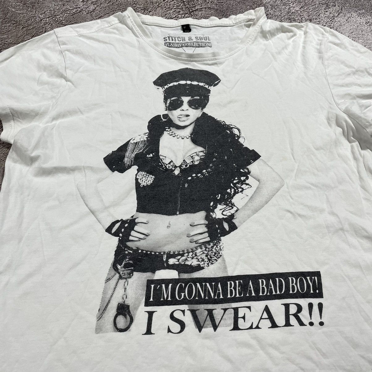 Vintage Vintage Y2K Graphic Tee Sun Faded Streetwear Archive Boxy M Size US M / EU 48-50 / 2 - 4 Thumbnail