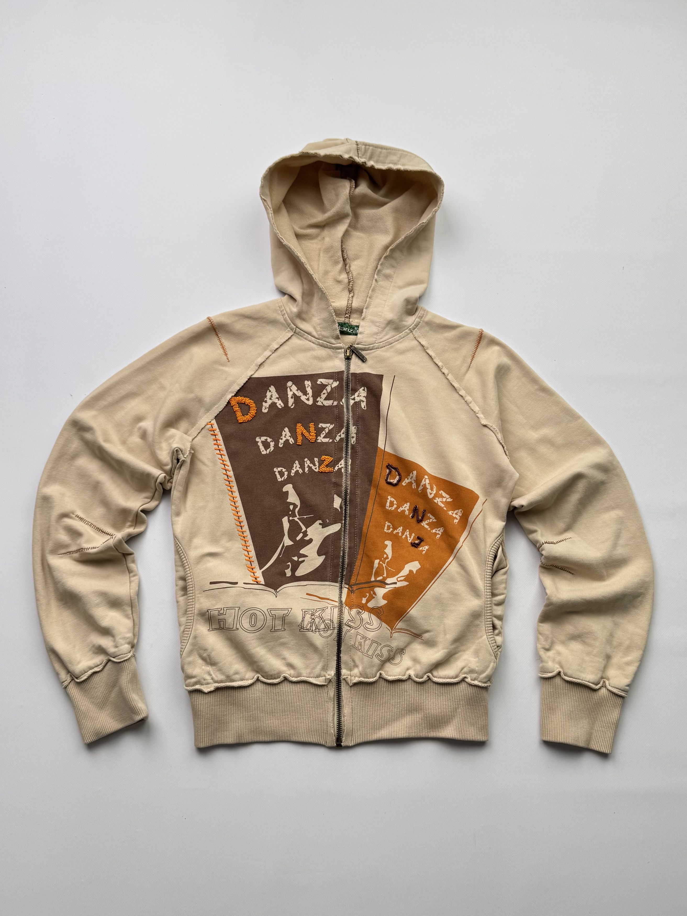 Hysteric Glamour Vintage Distressed Cropped Hoodie B670(V283)E2 Size M / US 6-8 / IT 42-44 - 1 Thumbnail