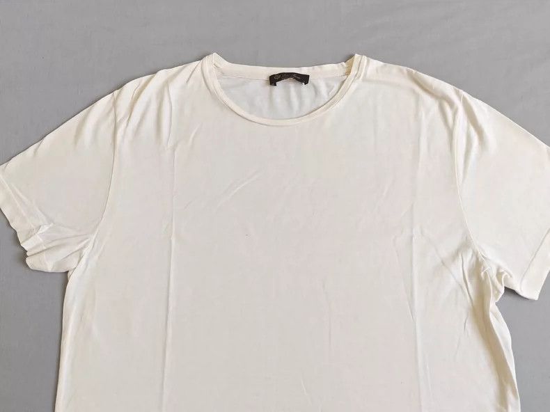 Loro Piana LORO PIANA Men's silk short-sleeved T-shirt Size US XS / EU 42 / 0 - 2 Thumbnail