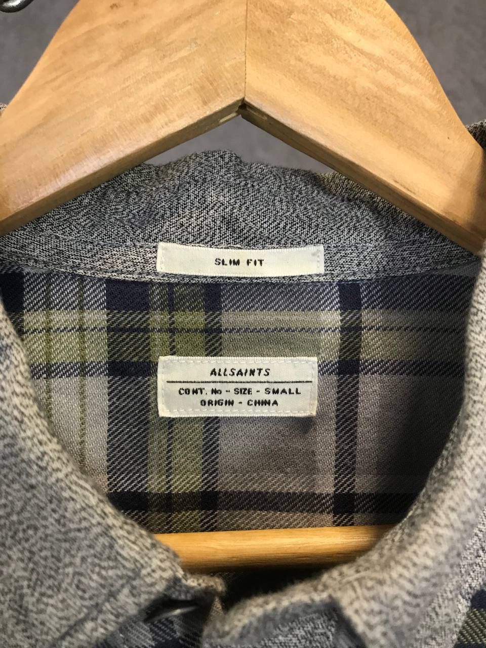 Allsaints Allsaints vintage designer flannel shirt Size US S / EU 44-46 / 1 - 3 Thumbnail