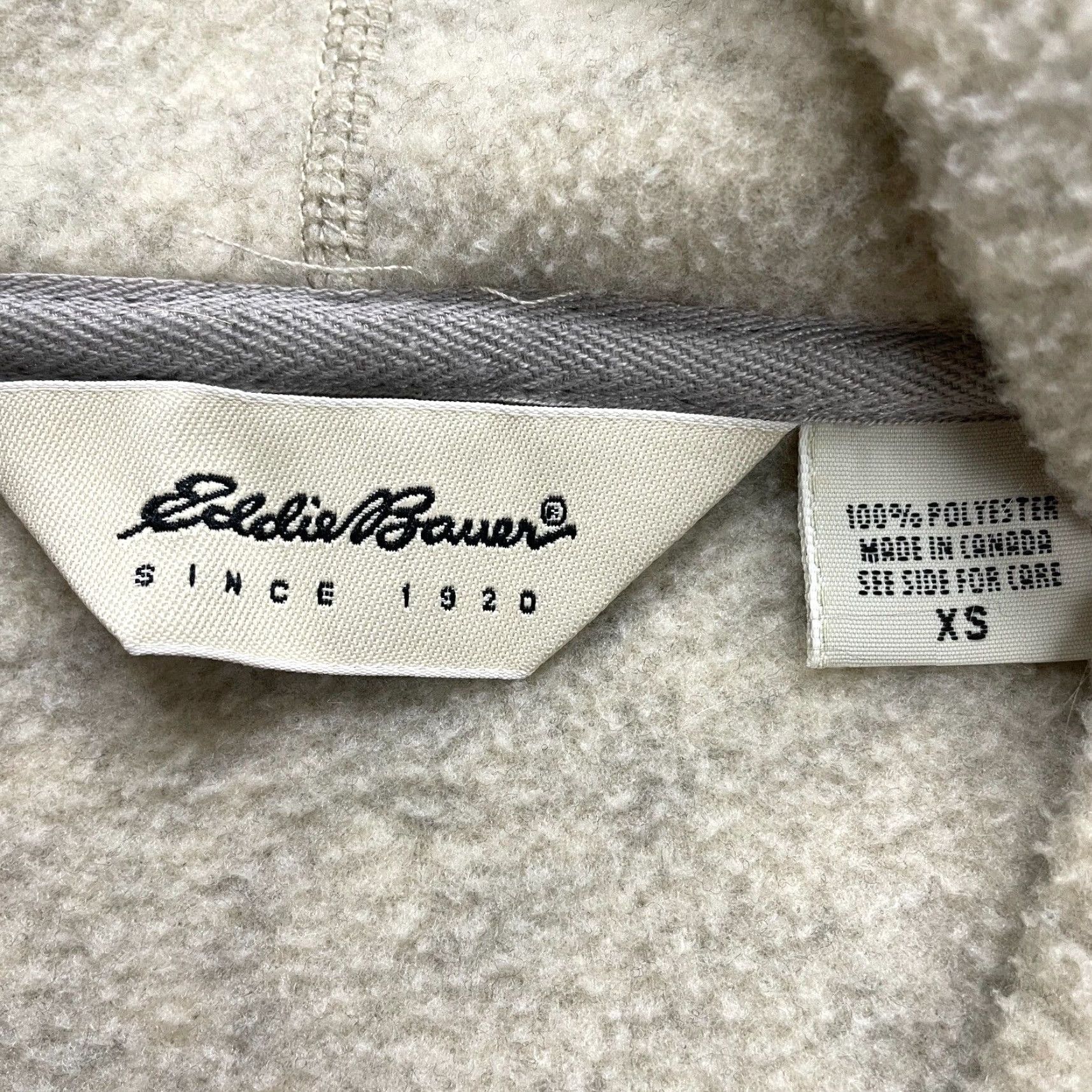 Eddie Bauer Eddie Bauer Jacket Women XS Beige 1/4 Snap Polartec Fleece Hoodie Outdoor Hiking Size XS / US 0-2 / IT 36-38 - 5 Thumbnail