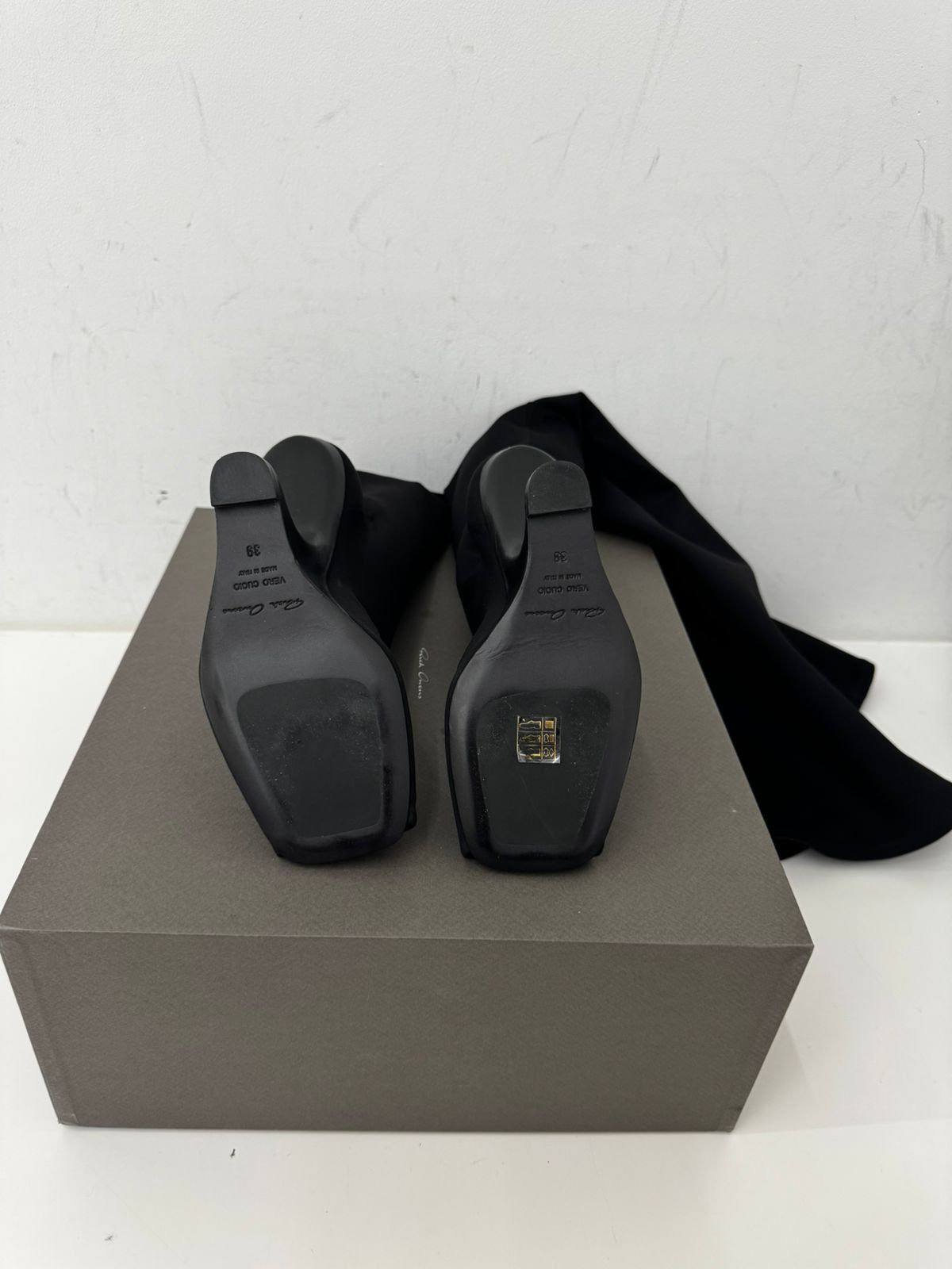 Rick Owens Lilies CANTILEVER 11 THIGH KNEE BOOT Size US 9 / IT 39 - 5 Thumbnail
