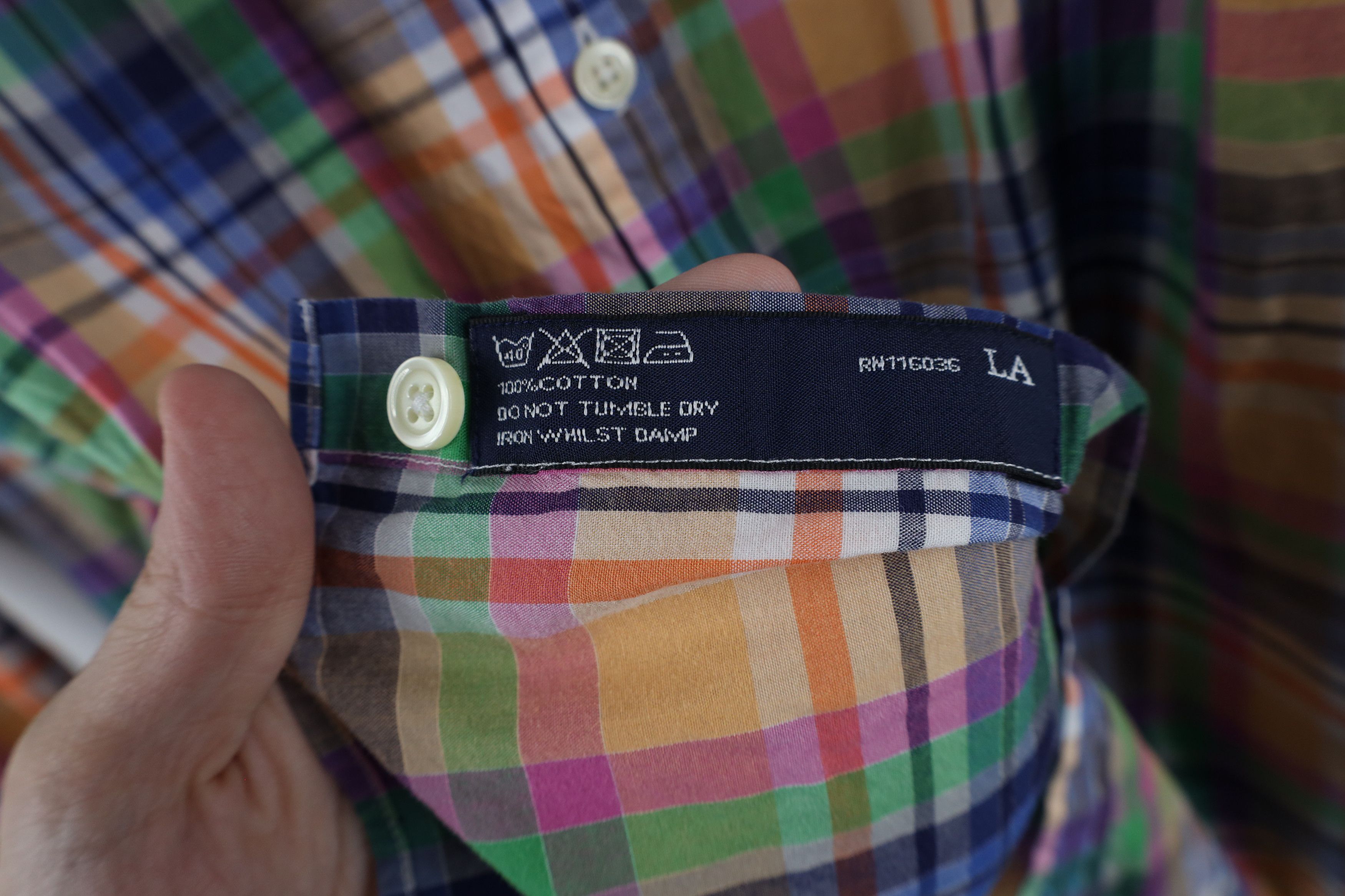 Charles Tyrwhitt × Vintage Charles Tyrwhitt Madras Plaid Collared Button Shirt Cotton Size US M / EU 48-50 / 2 - 5 Thumbnail