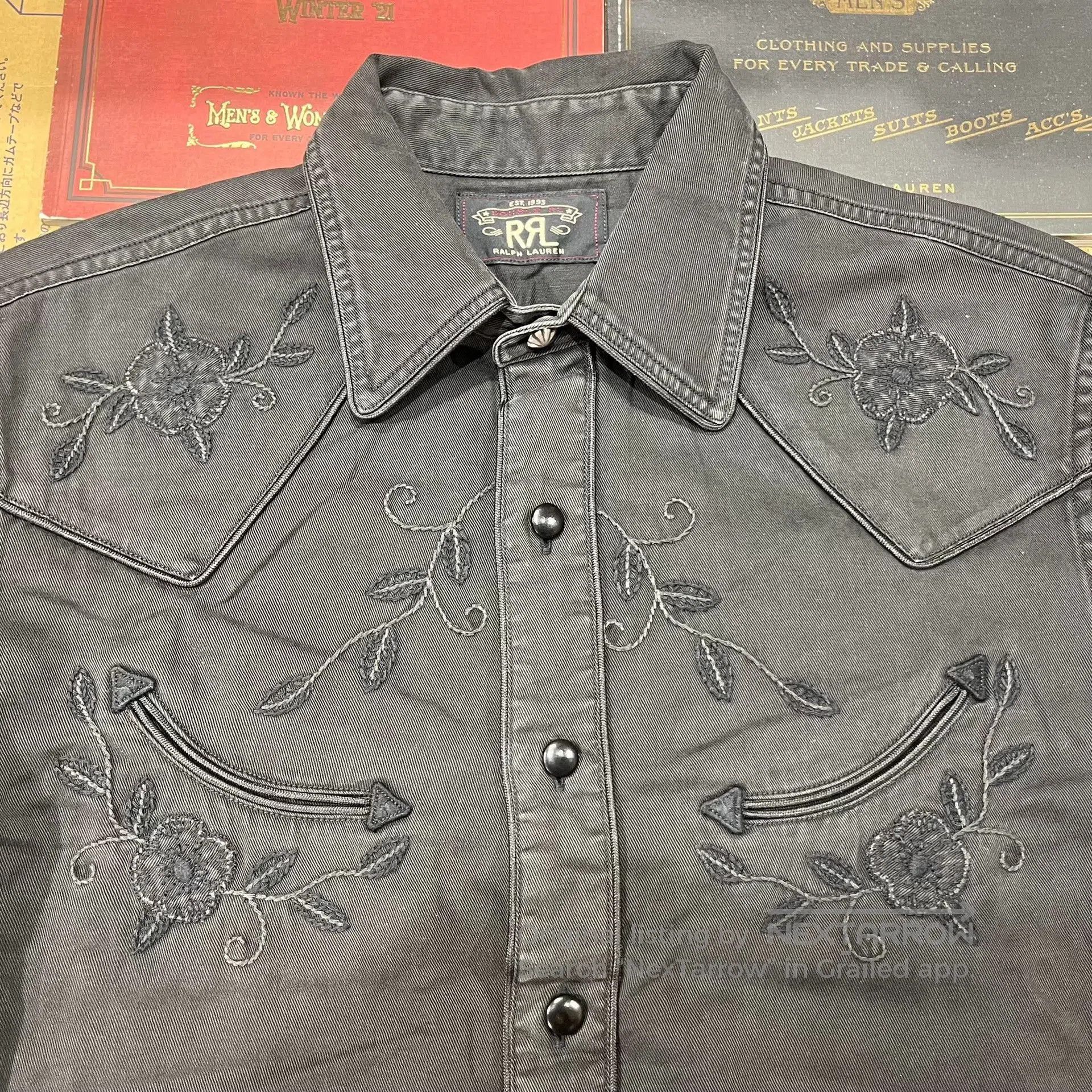 RRL Ralph Lauren RRL Vintage Embroidered Musician Shirt. Size US M / EU 48-50 / 2 - 7 Thumbnail