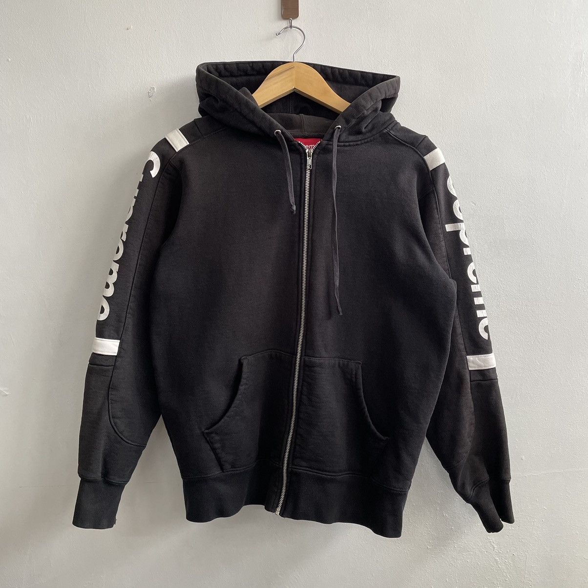 Nike × Supreme Supreme Nike Half Zip Hooded Sweatshirt Black | Grailed