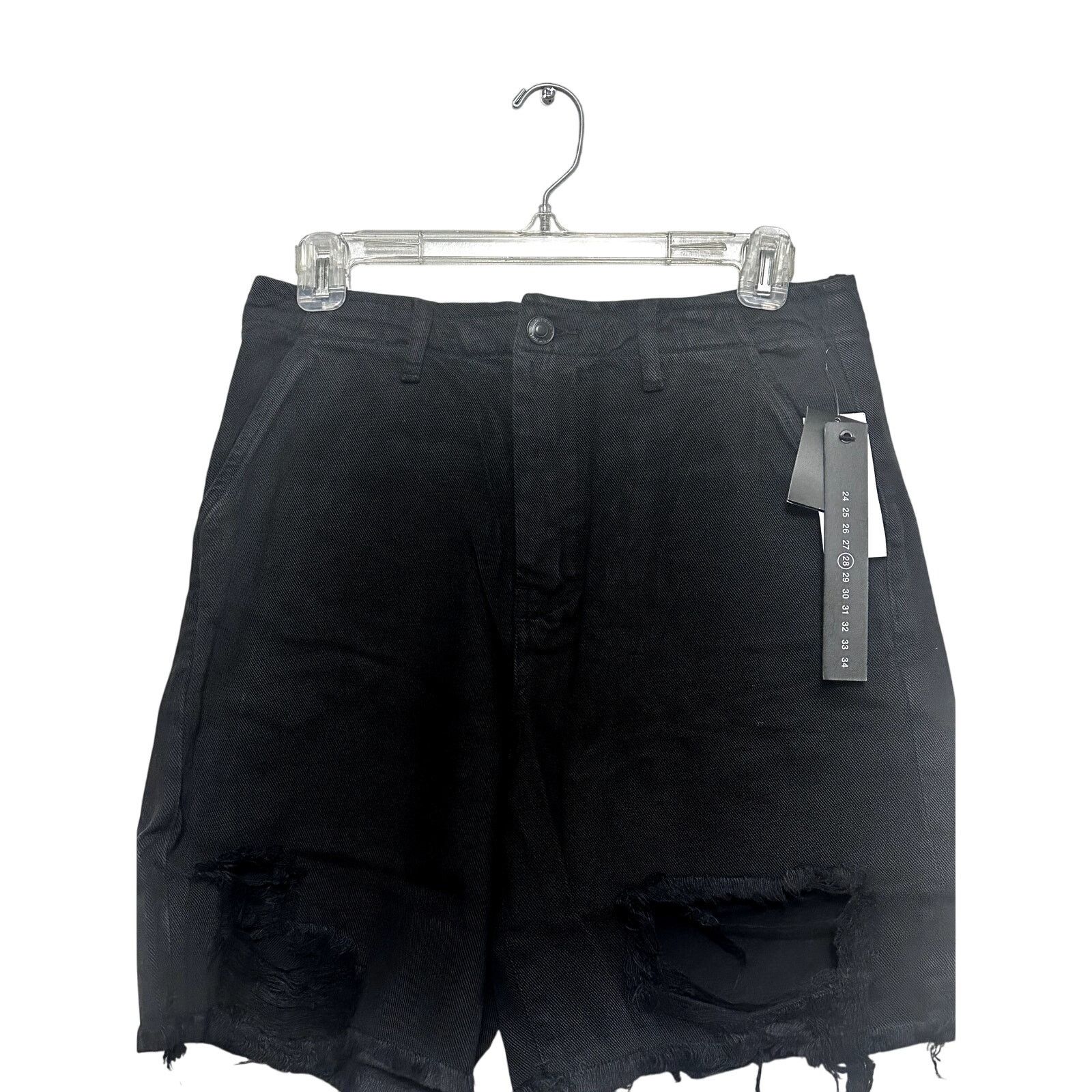 Earnest Sewn Earnest Denim Shorts Jorts High Rise Black Women's 28 NWT Size 28" / US 6 / IT 42 - 3 Thumbnail
