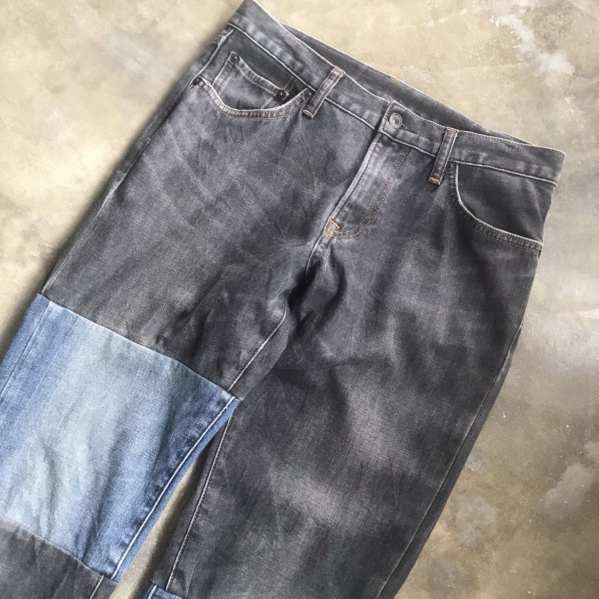 Handmade × Uniqlo Uniqlo Patchwork Jeans Denim Size US 30 / EU 46 - 2 Thumbnail
