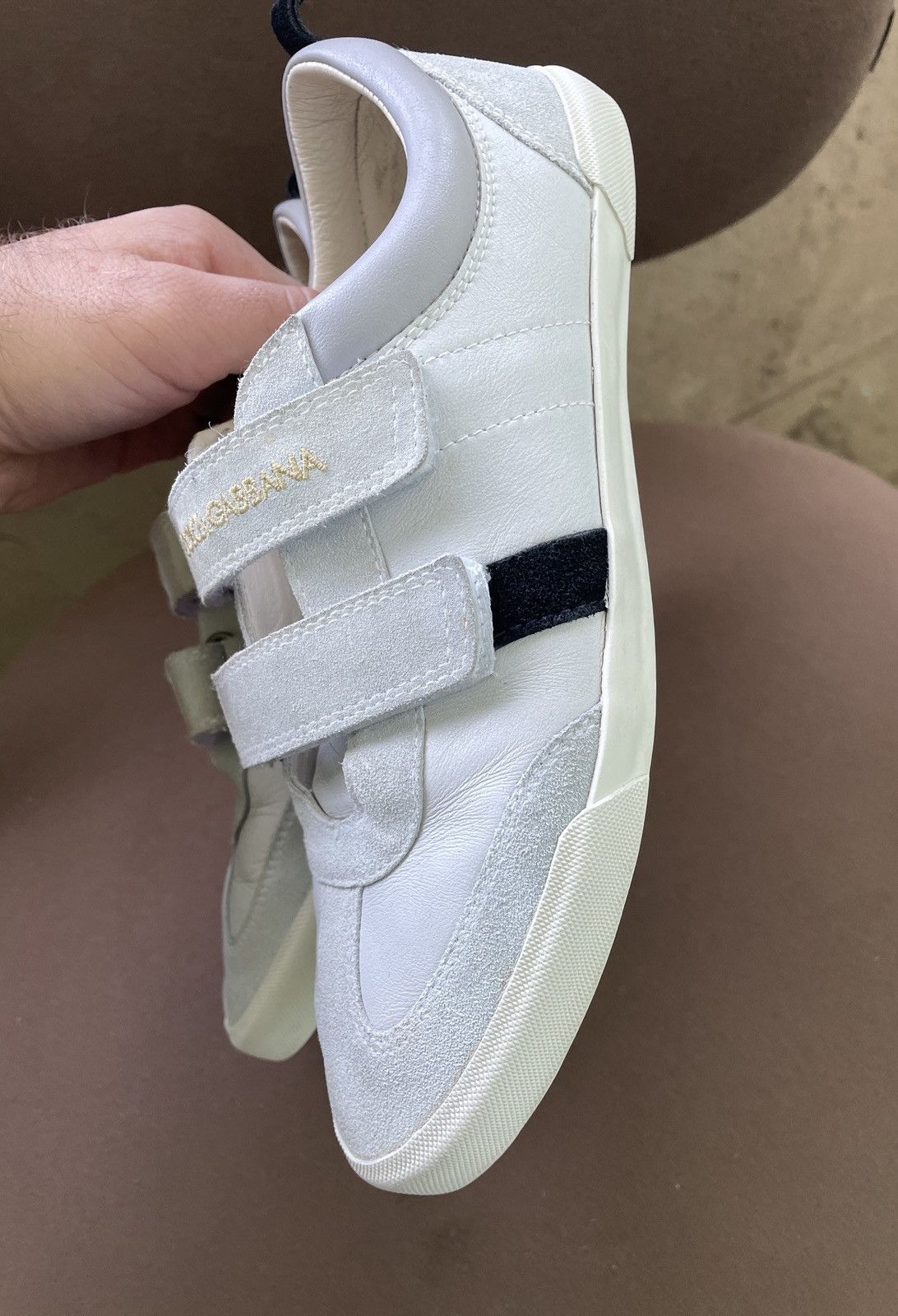 Dolce & Gabbana Dolce & Gabbana Women’s White grey Leather Sneakers Size US 6 / IT 36 - 11 Thumbnail