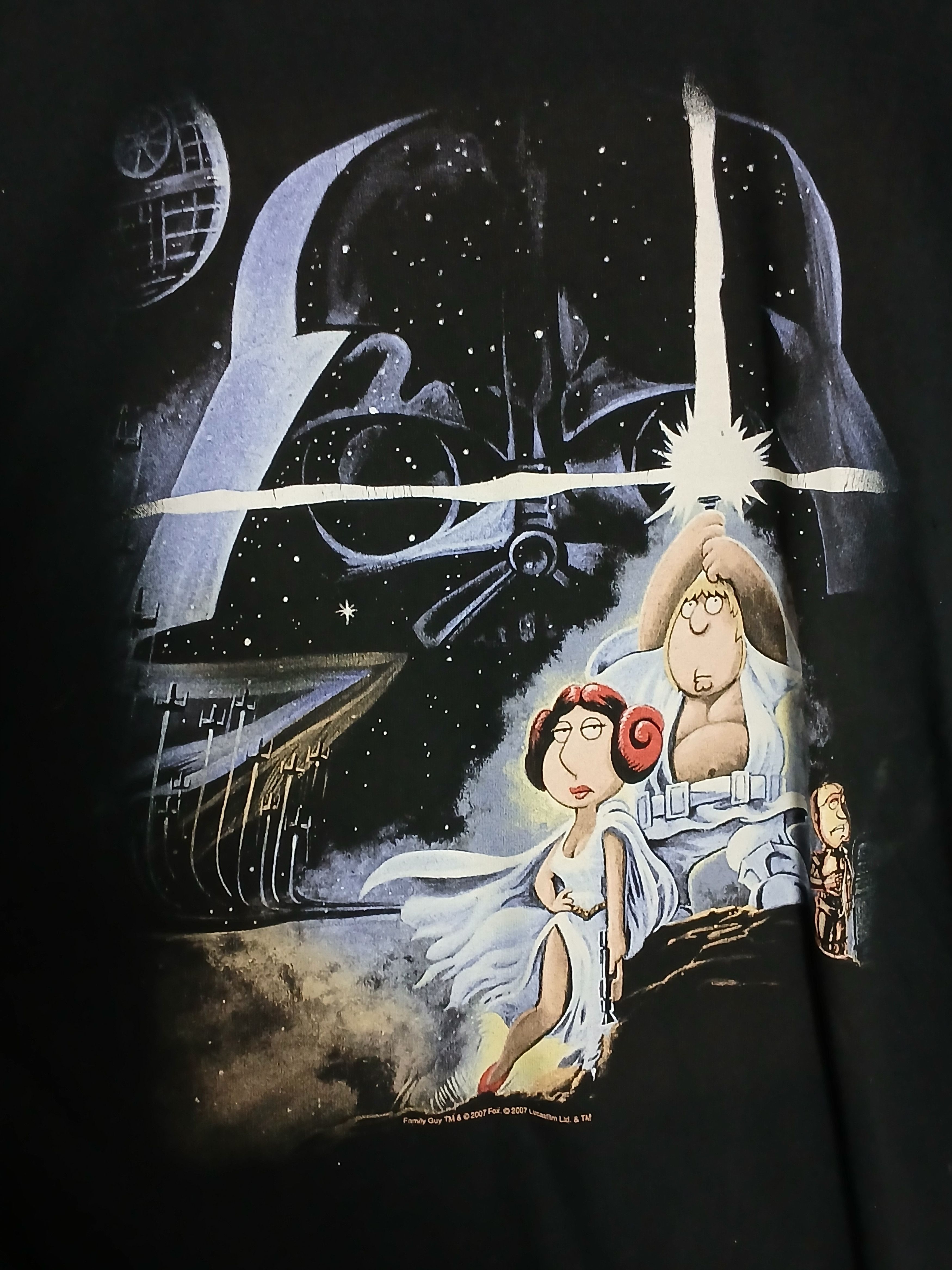 Cartoon Network × Star Wars × Vintage Vintage 2007 Family Guy Star Wars T-Shirt Size US L / EU 52-54 / 3 - 3 Thumbnail