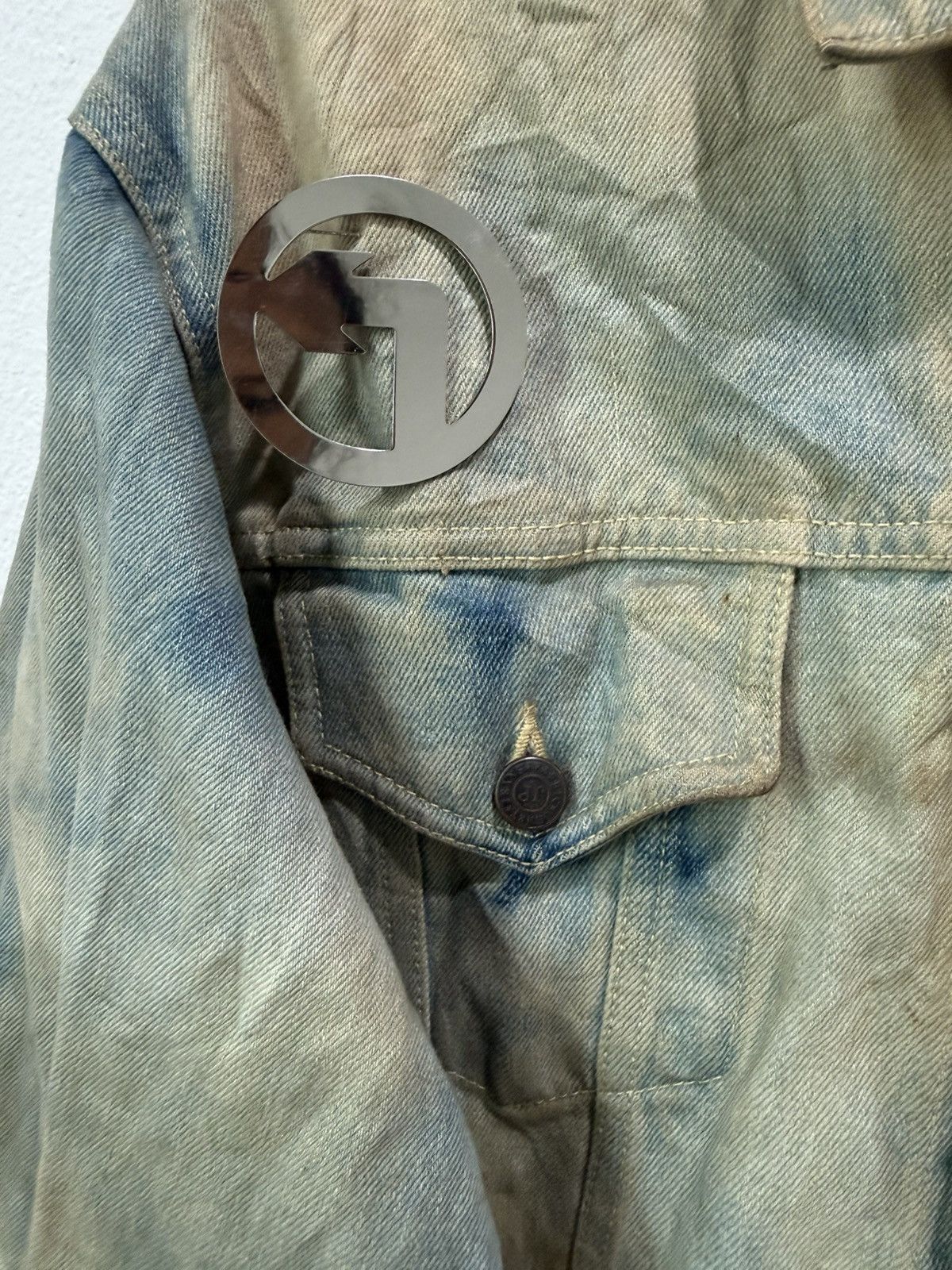Seditionaries Japanese Brand Oh Net Acid Wash Jacket Hold Up Red Indian Size US M / EU 48-50 / 2 - 6 Thumbnail