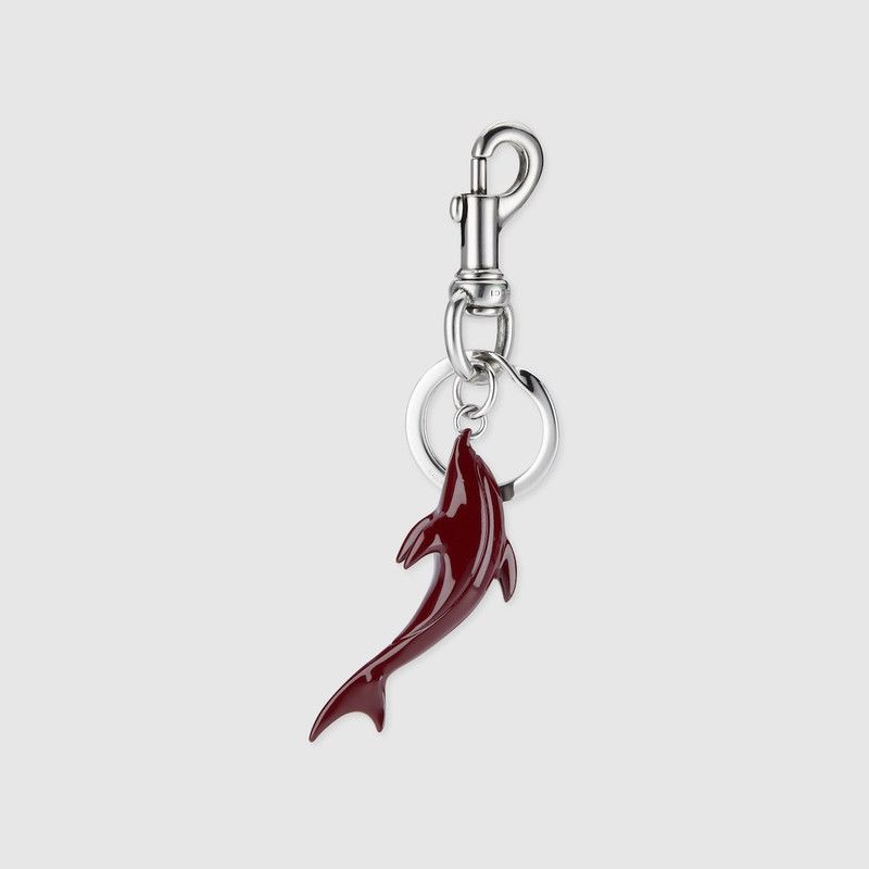 Gucci oc11z1225 Size: OS / Engraved Dolphin Keychain Charm Size ONE SIZE - 4 Thumbnail