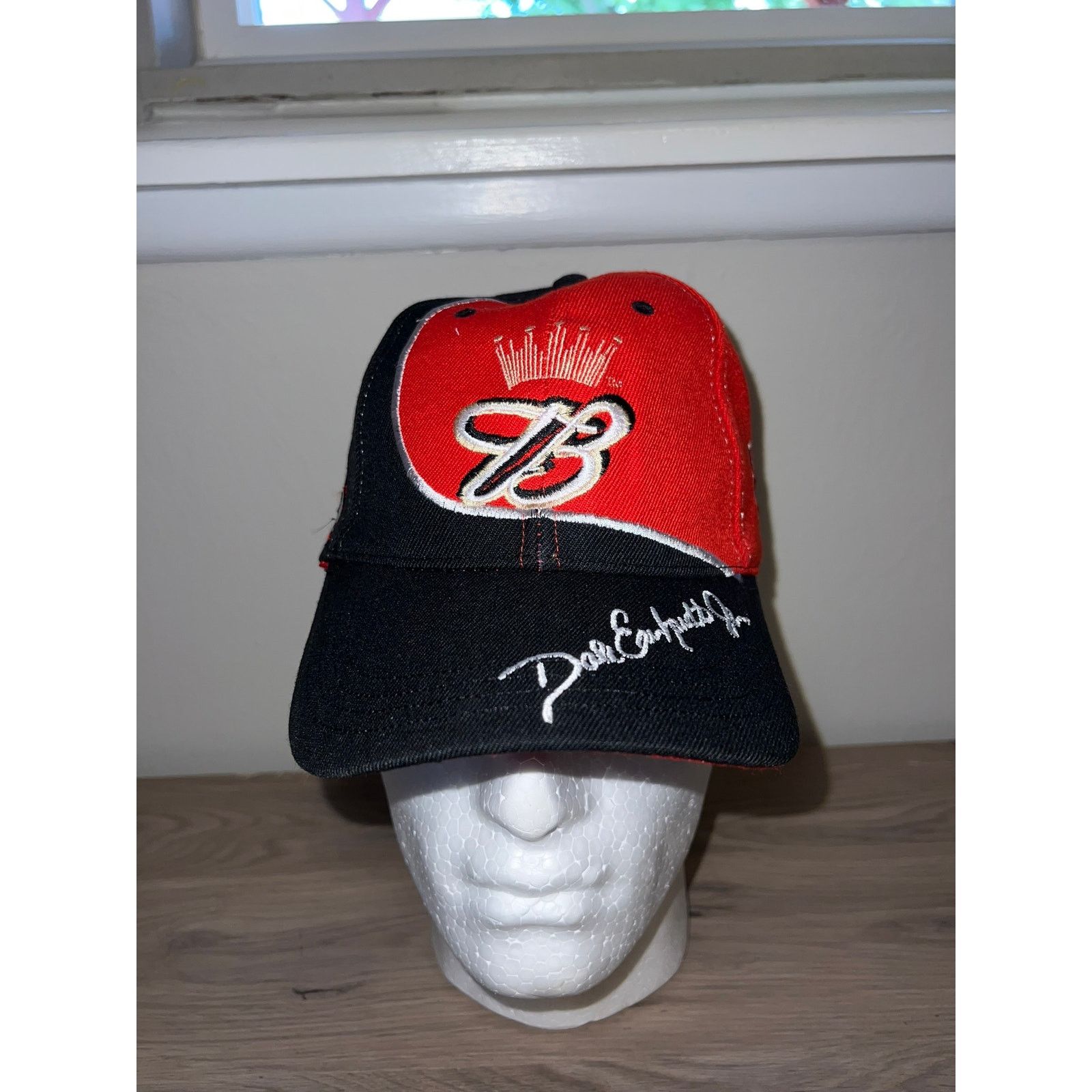 Vintage Y2K Dale Earnhardt Jr. Budweiser Red Hat Headwear 2000s OS Size ONE SIZE - 2 Thumbnail